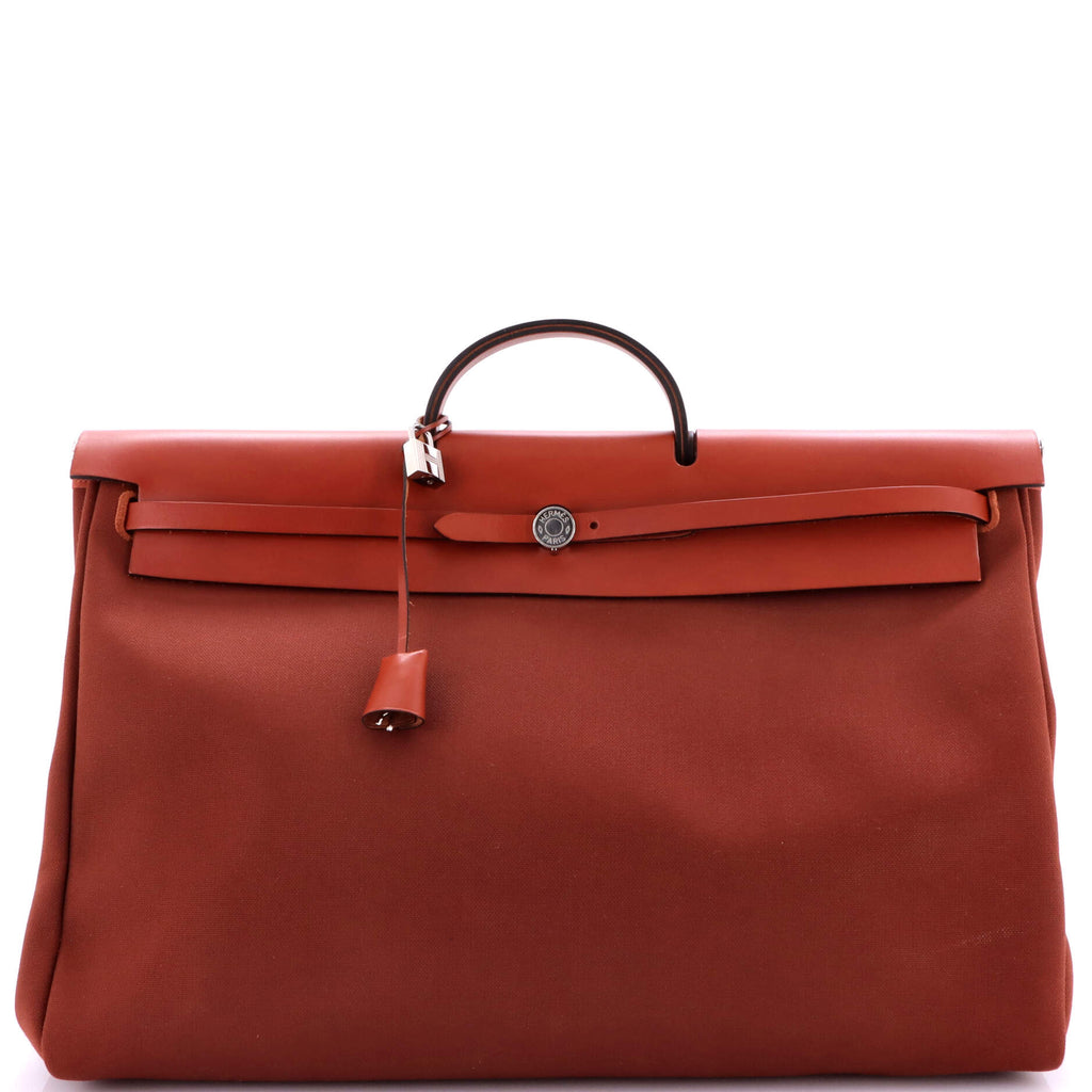 Herbag Zip Leather and Toile 50