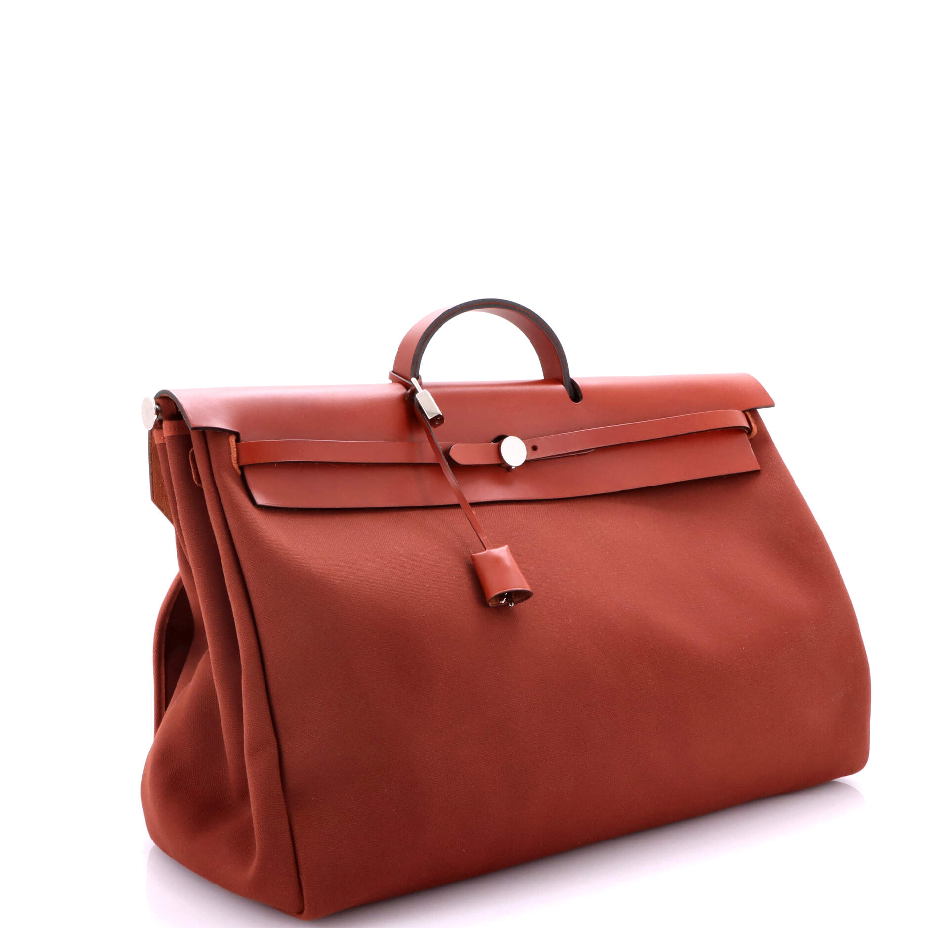 Herbag Zip Leather and Toile 50