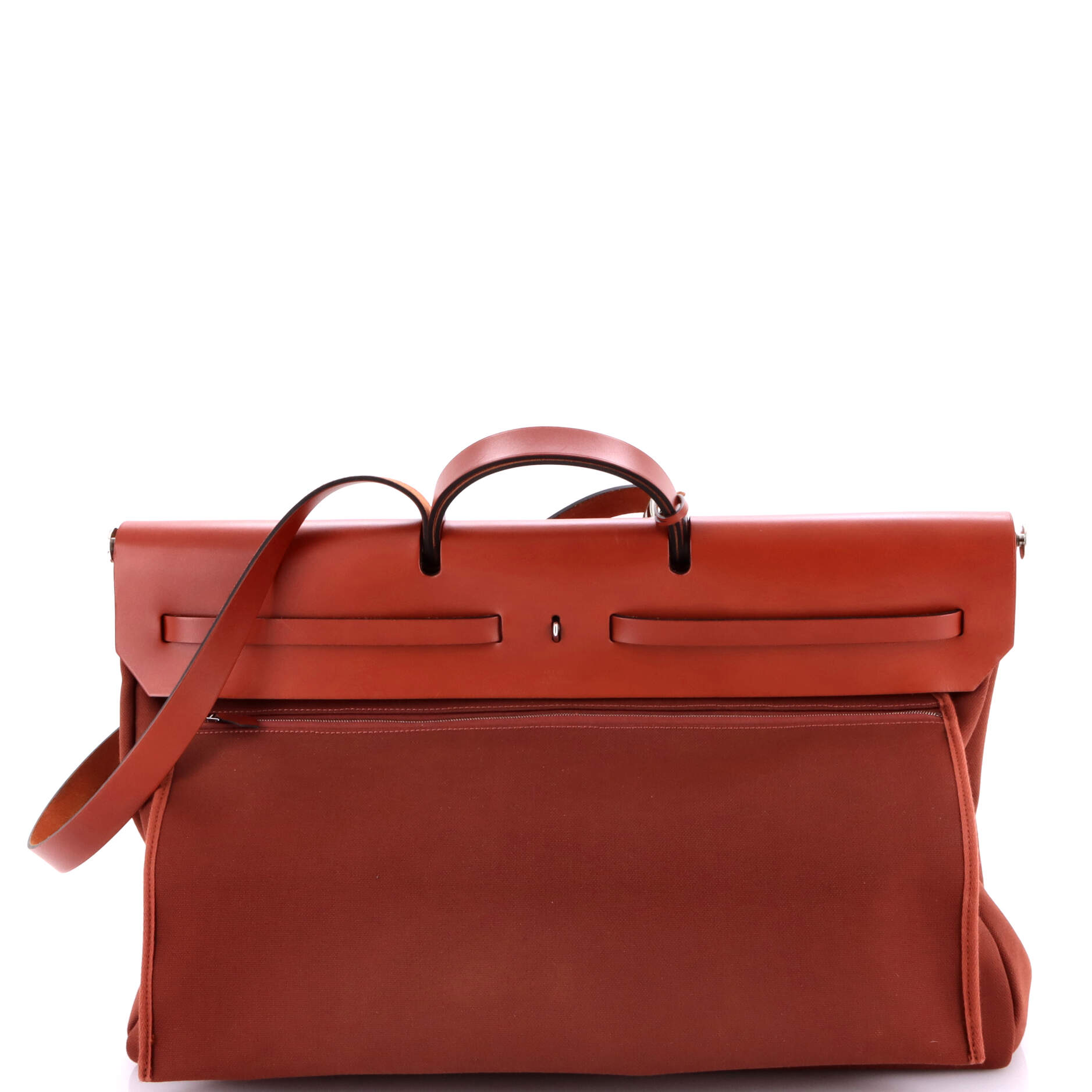 Herbag Zip Leather and Toile 50