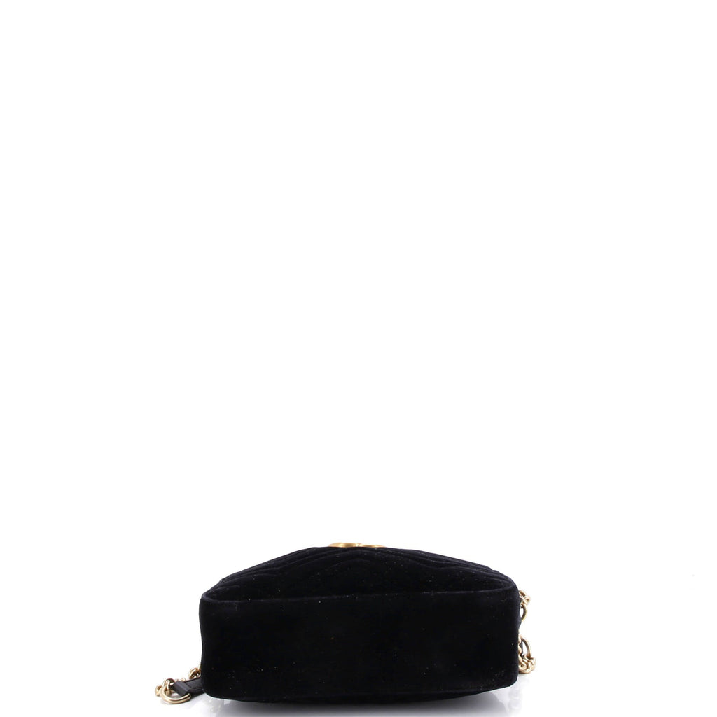 GG Marmont Shoulder Bag Matelasse Velvet Small