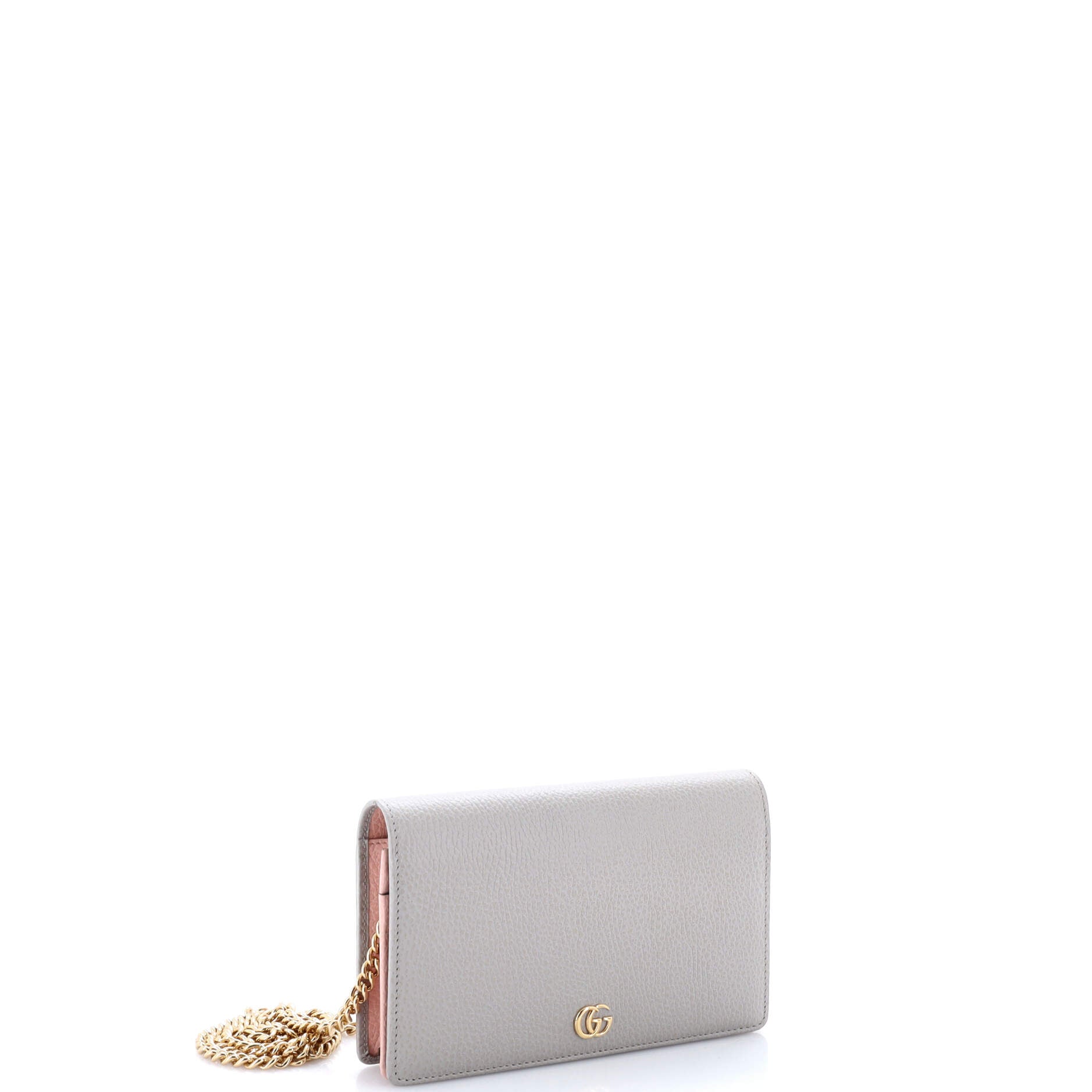 Petite GG Marmont Chain Wallet Leather Mini