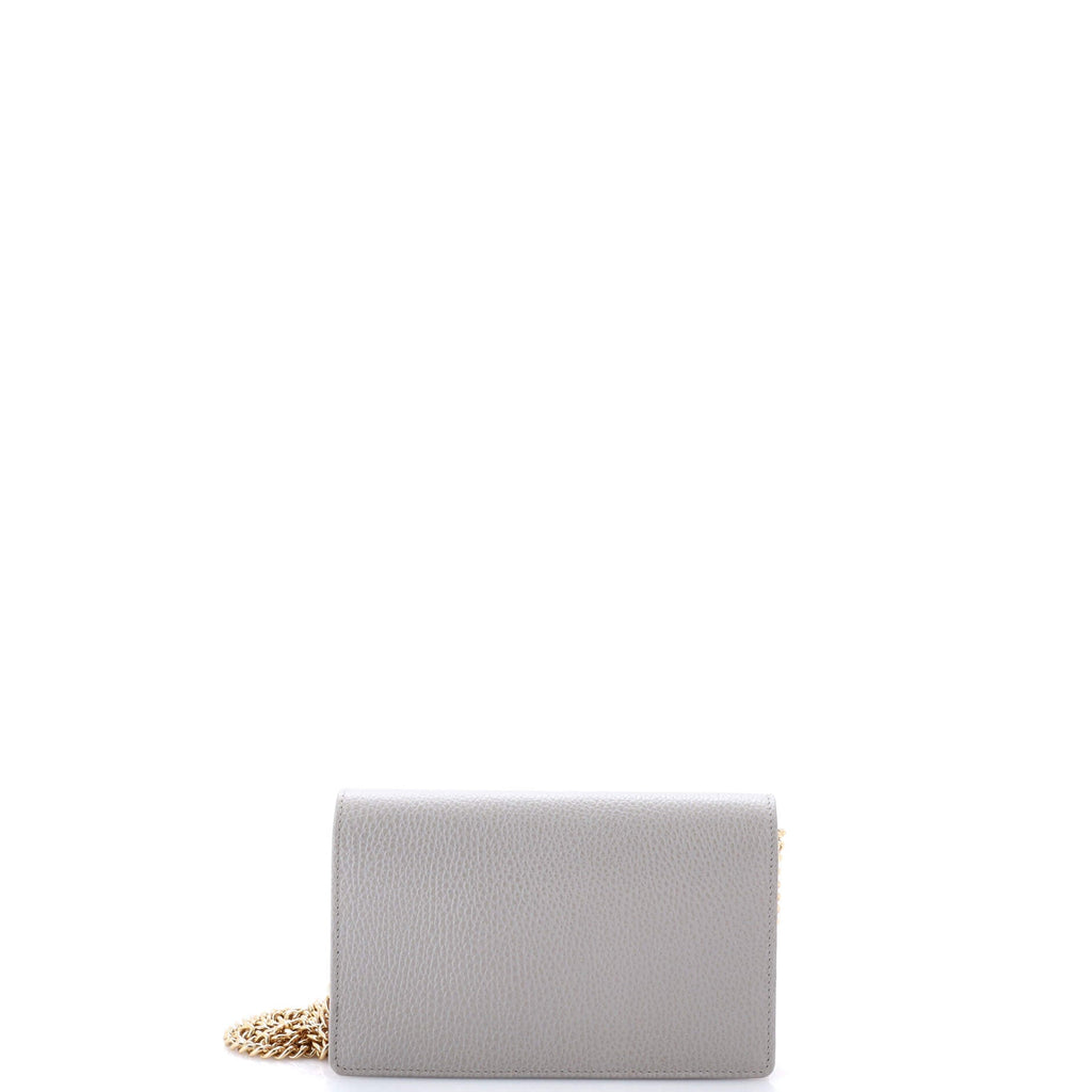 Petite GG Marmont Chain Wallet Leather Mini