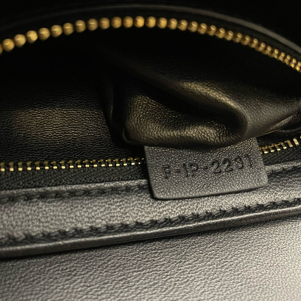 Celine Black Triomphe Crossbody Bag Pre-Owned 2021 Small Calfskin
