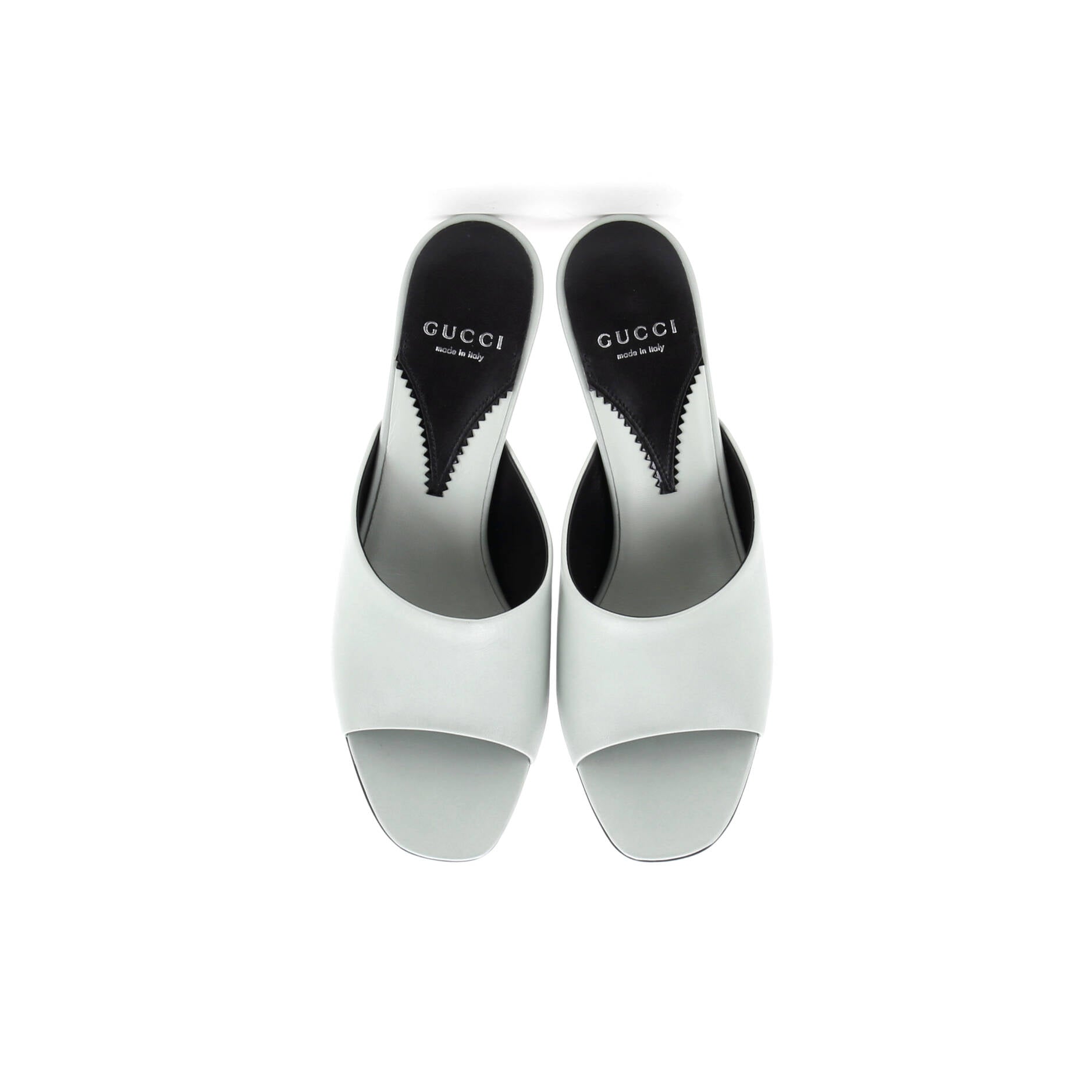 Women's Interlocking G Heels Slide Sandals Leather