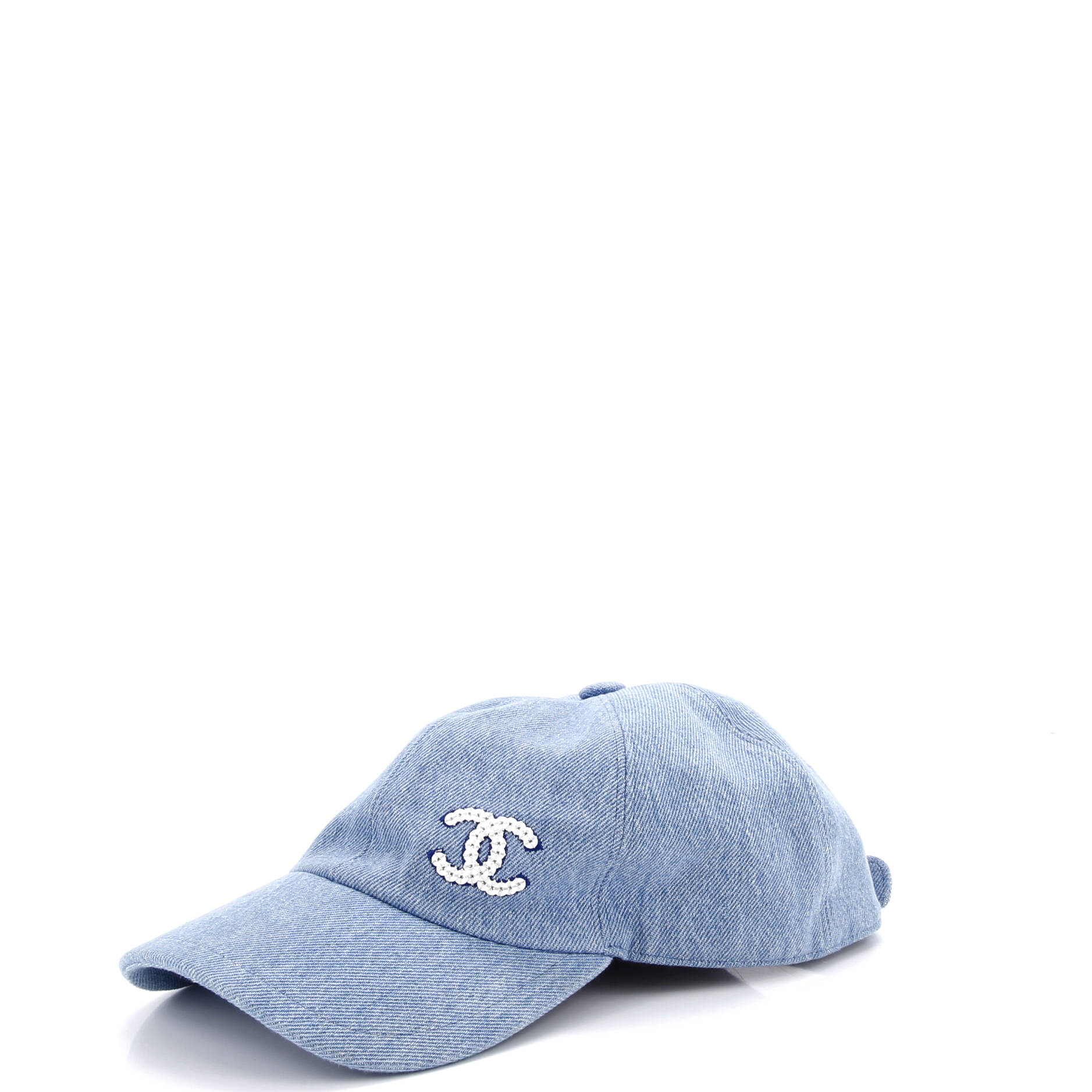 CC Baseball Cap Sequin Embellished Denim