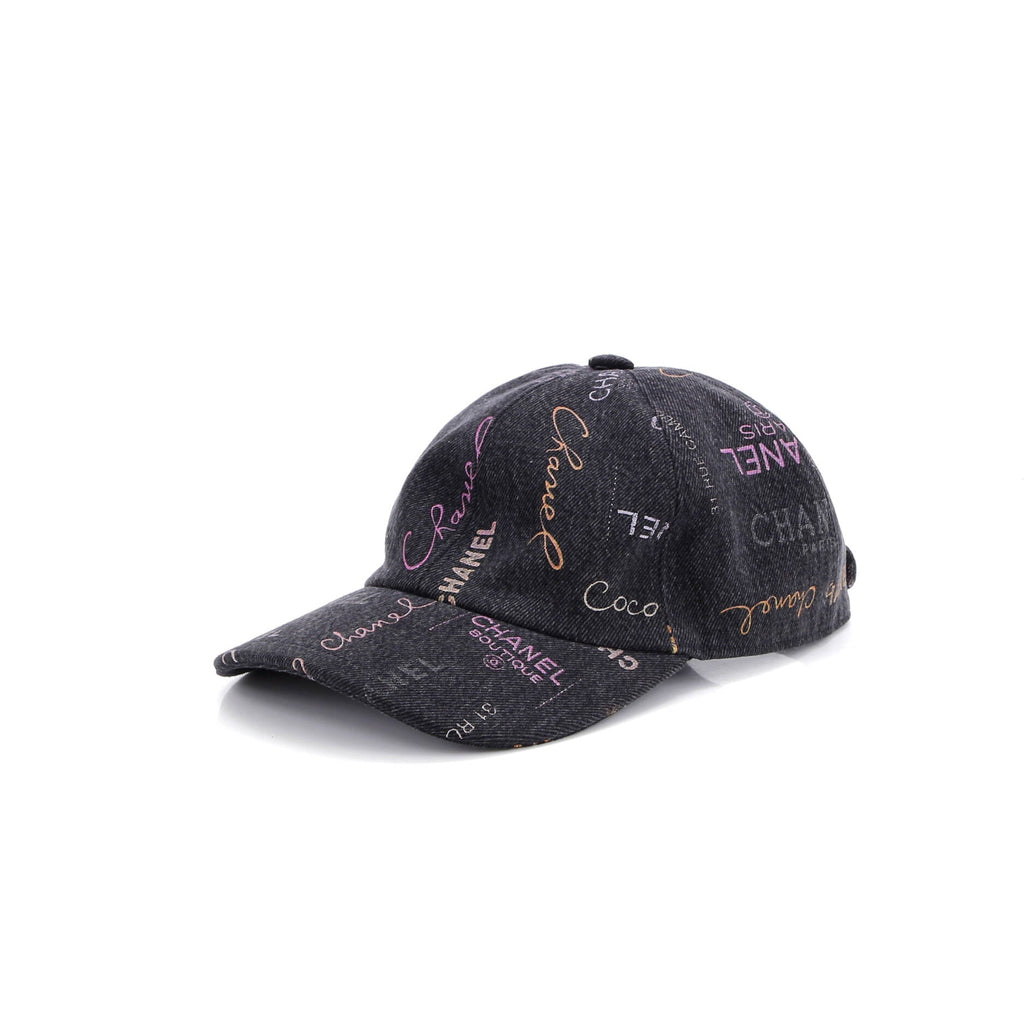 Denim Mood Baseball Cap Logo Printed Denim