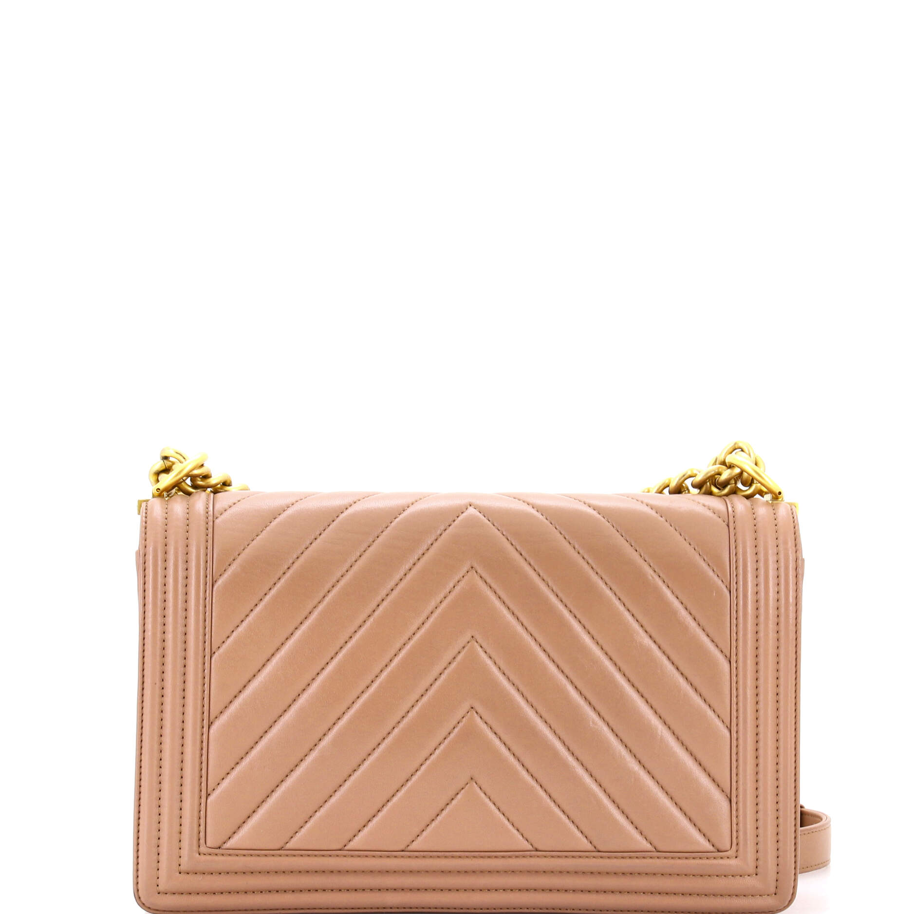 Boy Flap Bag Chevron Lambskin New Medium