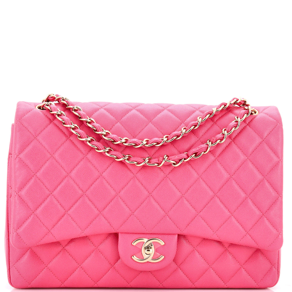 Classic Double Flap Bag Quilted Caviar Jumbo
