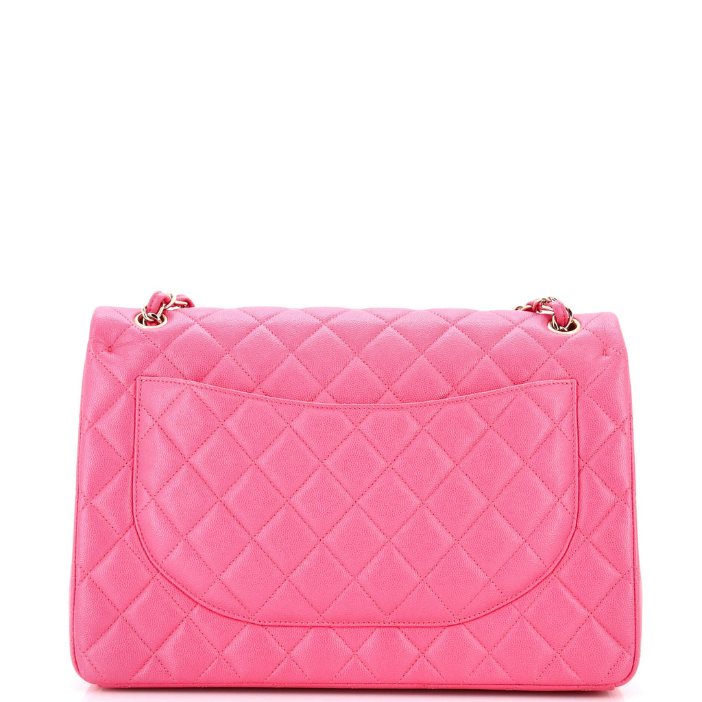 Classic Double Flap Bag Quilted Caviar Jumbo