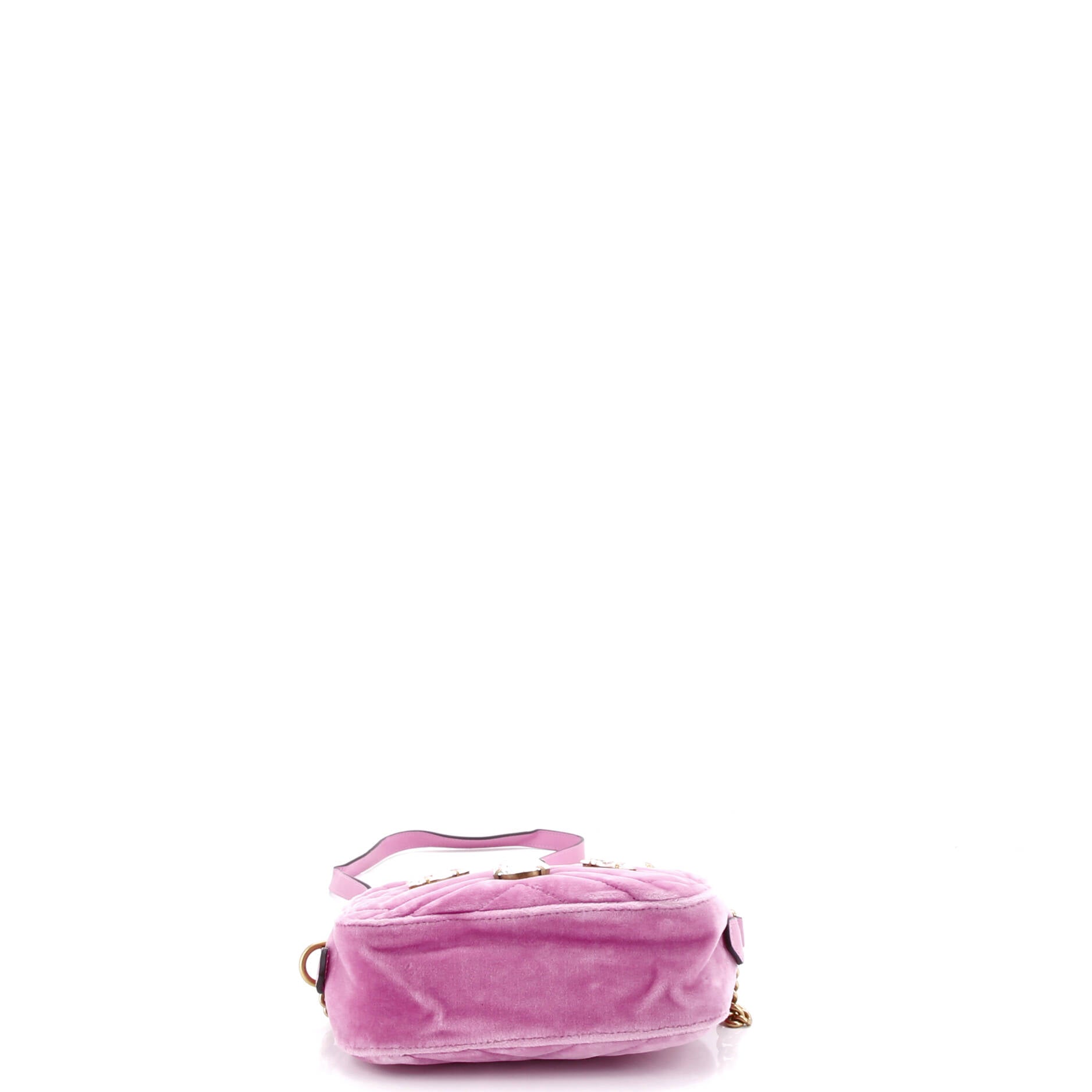 GG Marmont Shoulder Bag Crystal Embellished Matelasse Velvet Mini