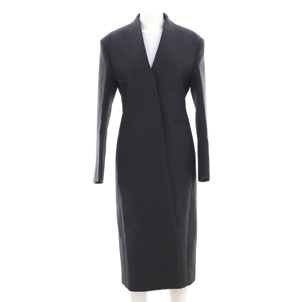 Women's Single Breasted Long Coat Wool