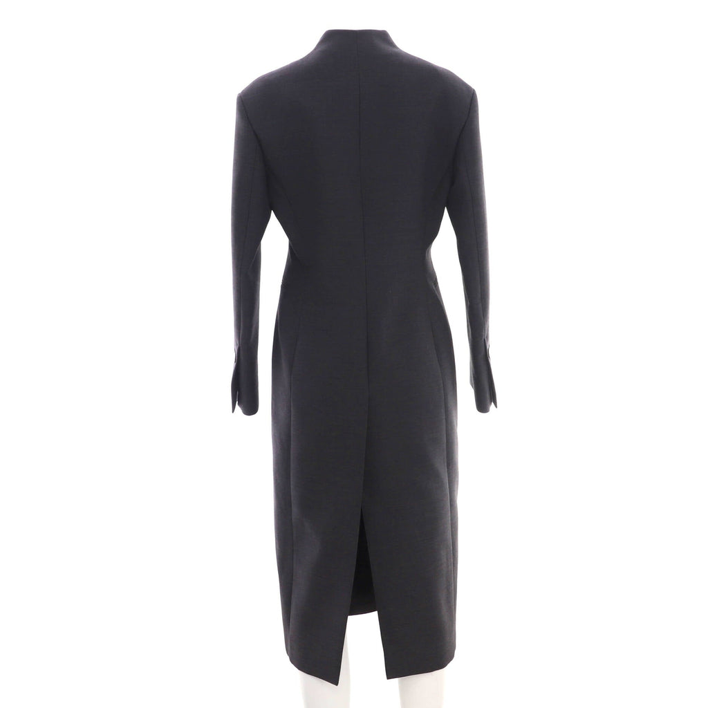 Women's Single Breasted Long Coat Wool