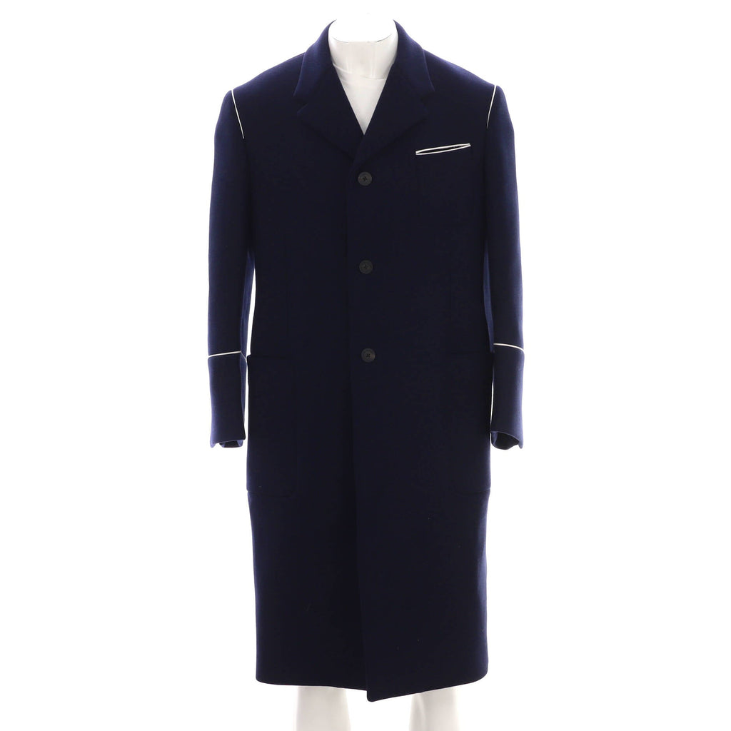 Men's Hooded Three Pocket Coat Wool