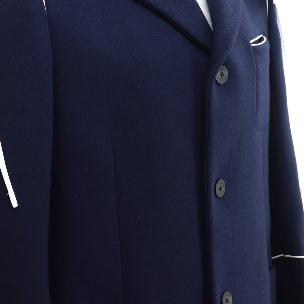 Men's Hooded Three Pocket Coat Wool