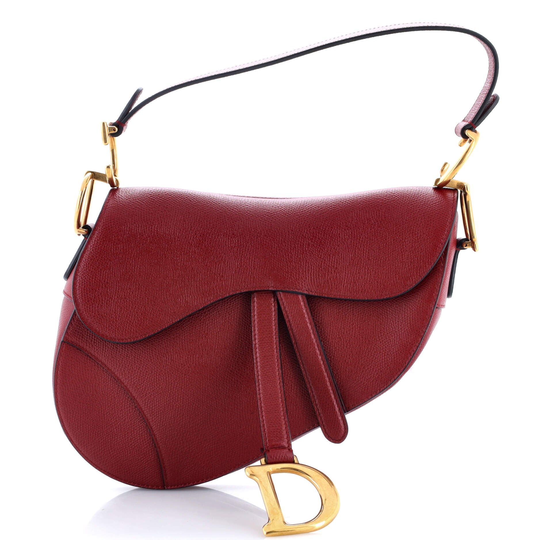 Saddle Handbag Leather Medium