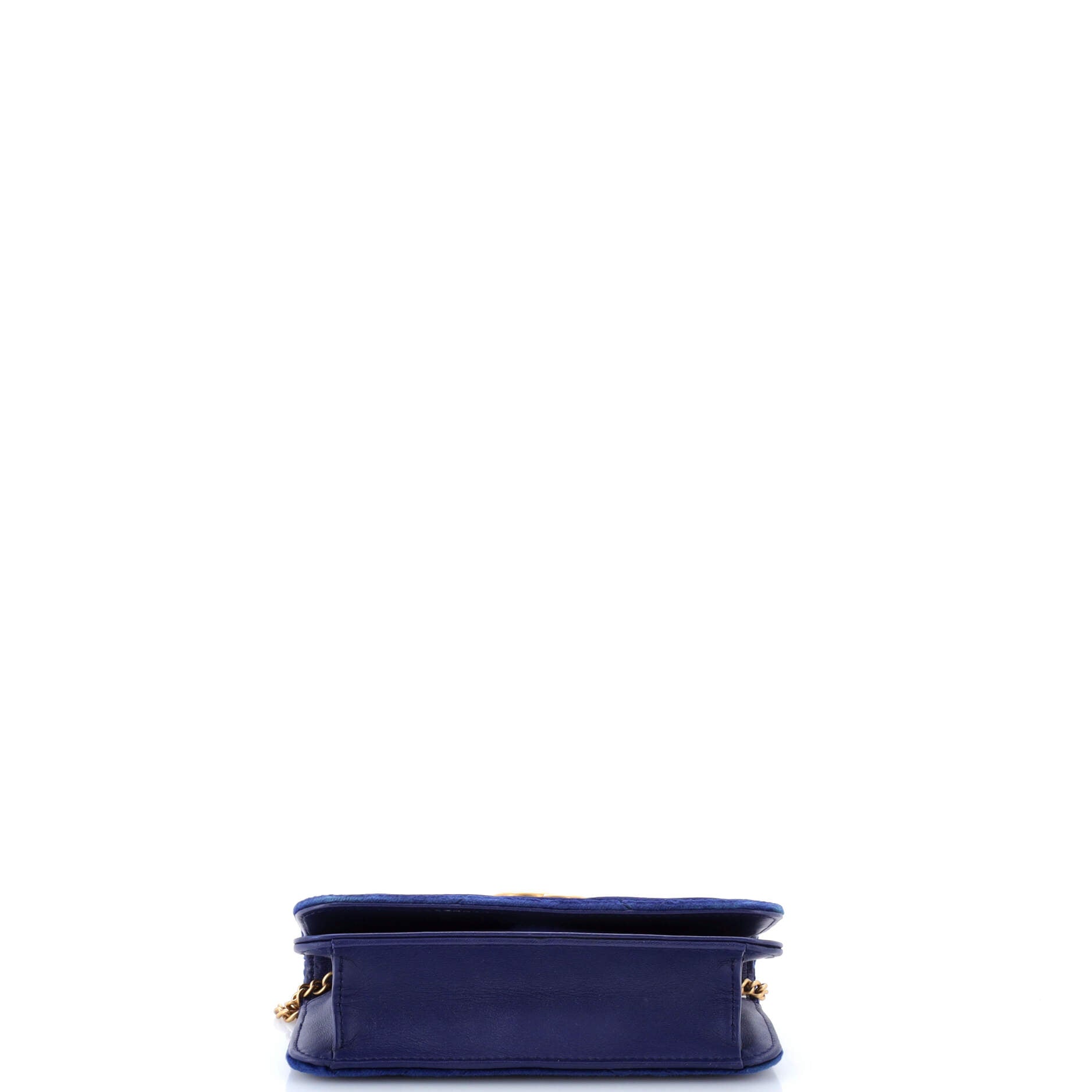 GG Marmont Chain Flap Bag Matelasse Velvet Mini