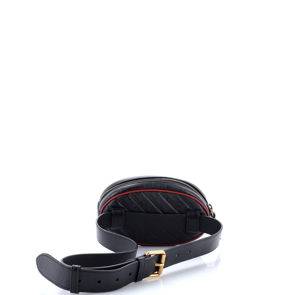 GG Marmont Belt Bag Diagonal Quilted Leather