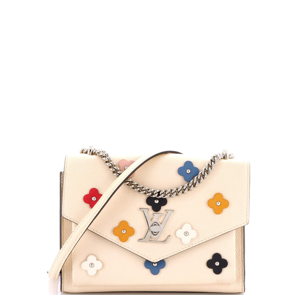Mylockme Handbag Flower Embellished Leather BB