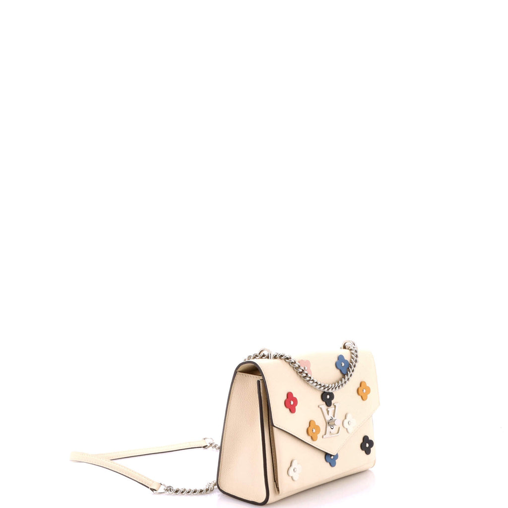 Mylockme Handbag Flower Embellished Leather BB