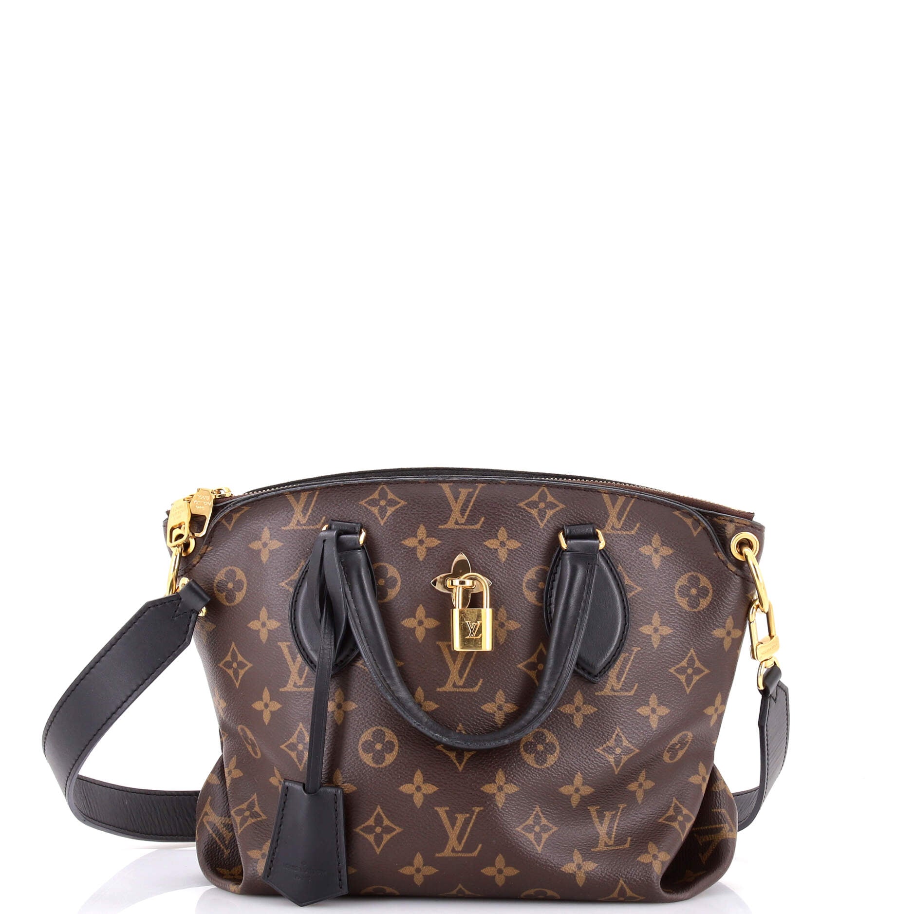 Flower Zipped Tote Monogram Canvas PM