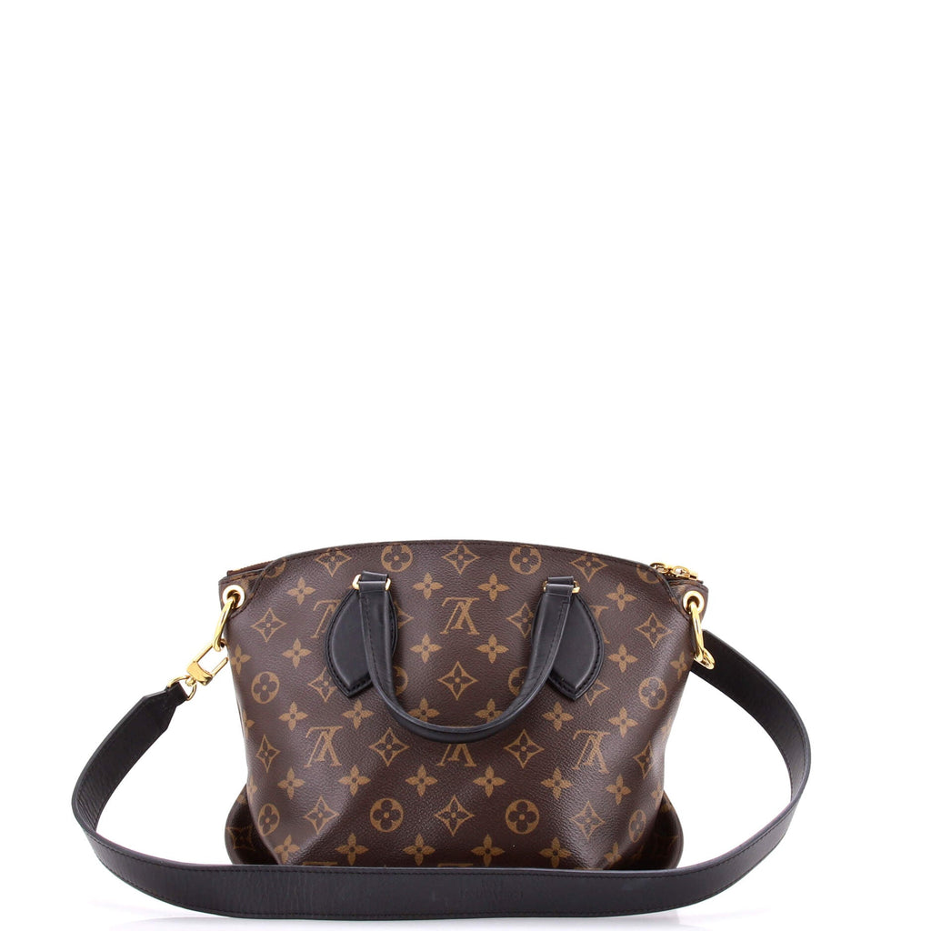 Flower Zipped Tote Monogram Canvas PM