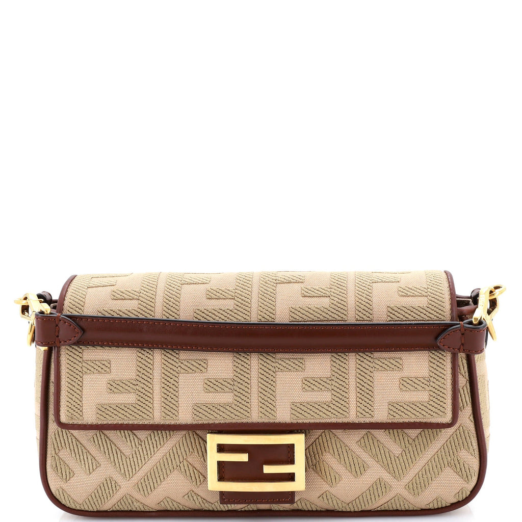 Baguette NM Bag Zucca Embroidered Canvas Medium