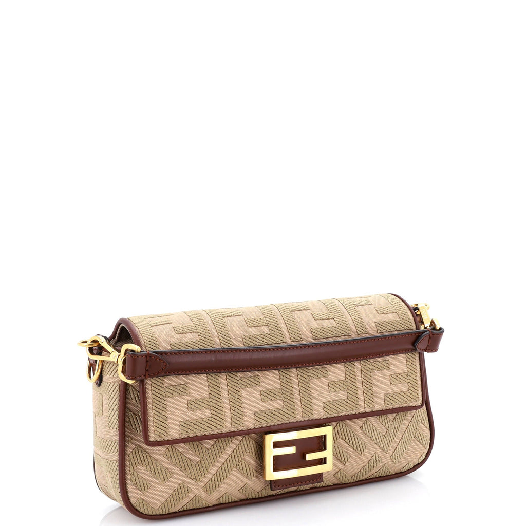 Baguette NM Bag Zucca Embroidered Canvas Medium