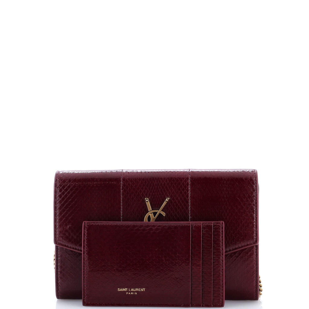 Classic Monogram Wallet on Chain Python