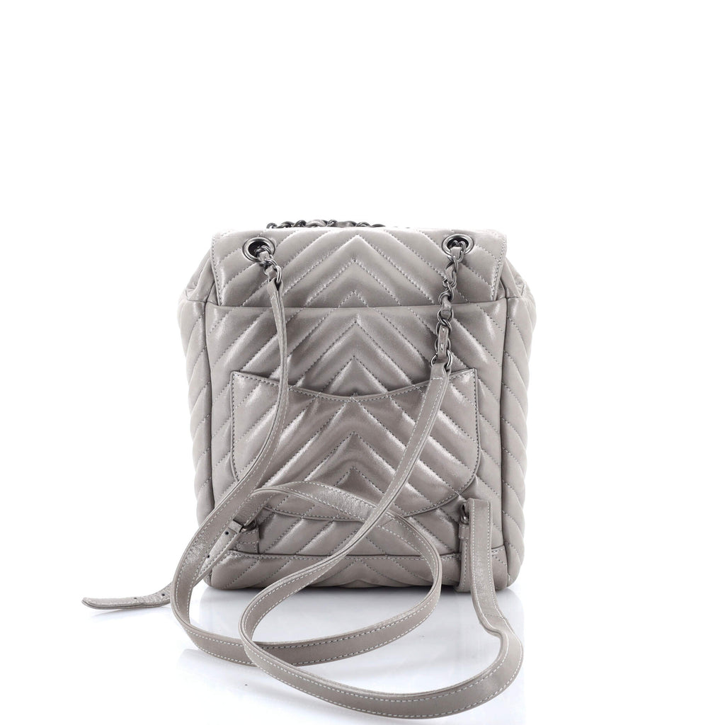 Urban Spirit Backpack Chevron Iridescent Calfskin Small
