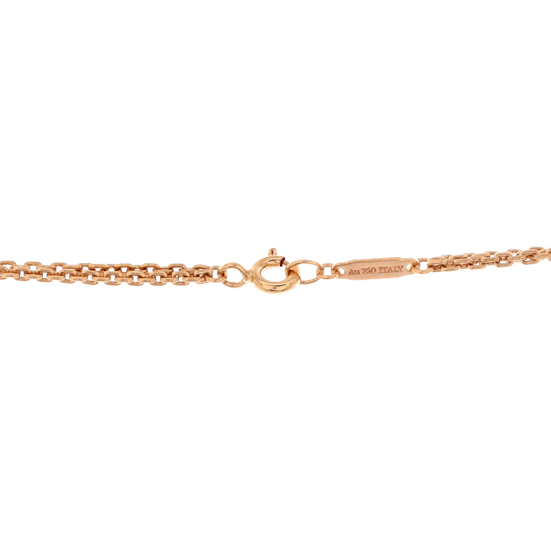 HardWear Double Link Pendant Necklace 18K Rose Gold with Diamonds