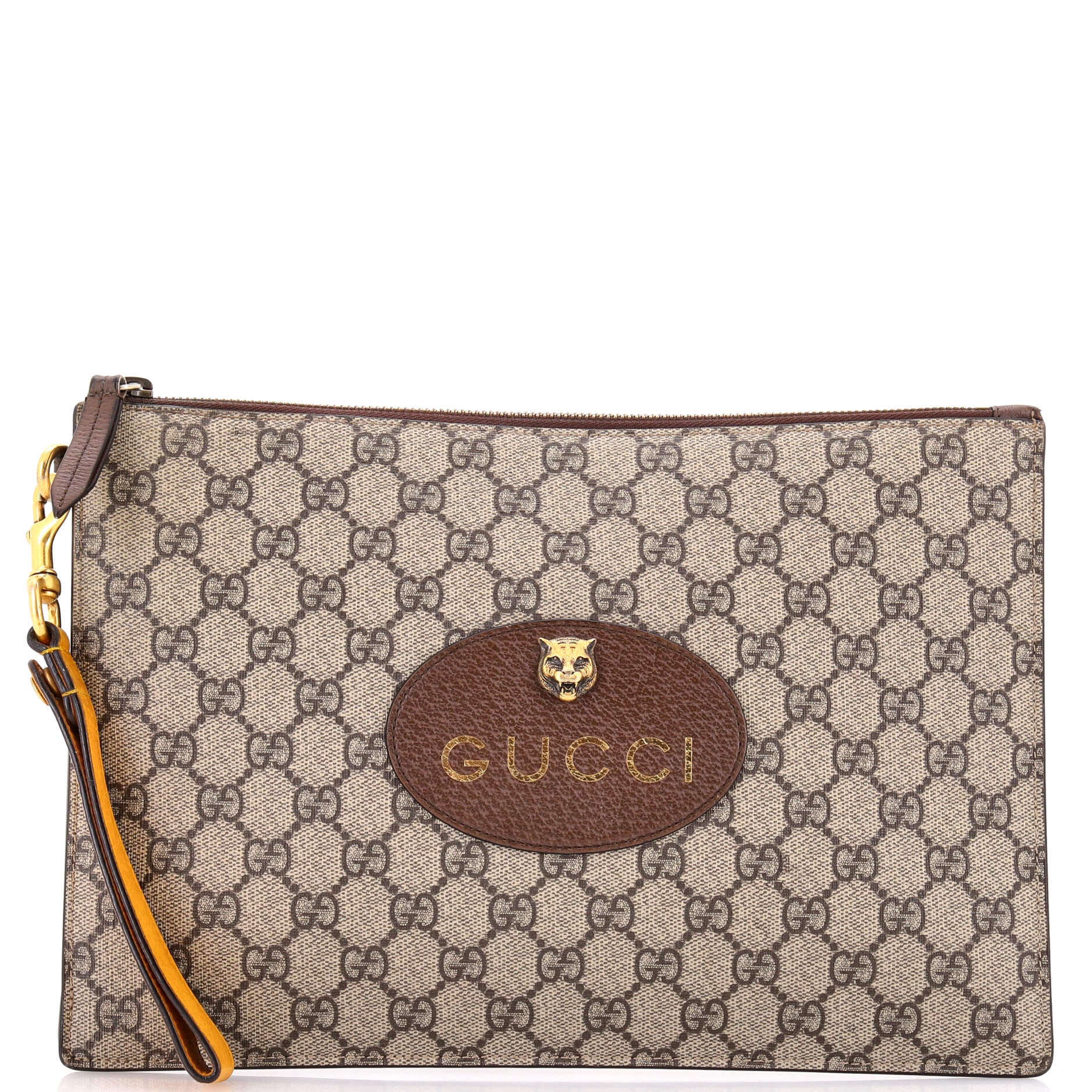 Neo Vintage Wristlet Pouch GG Coated Canvas