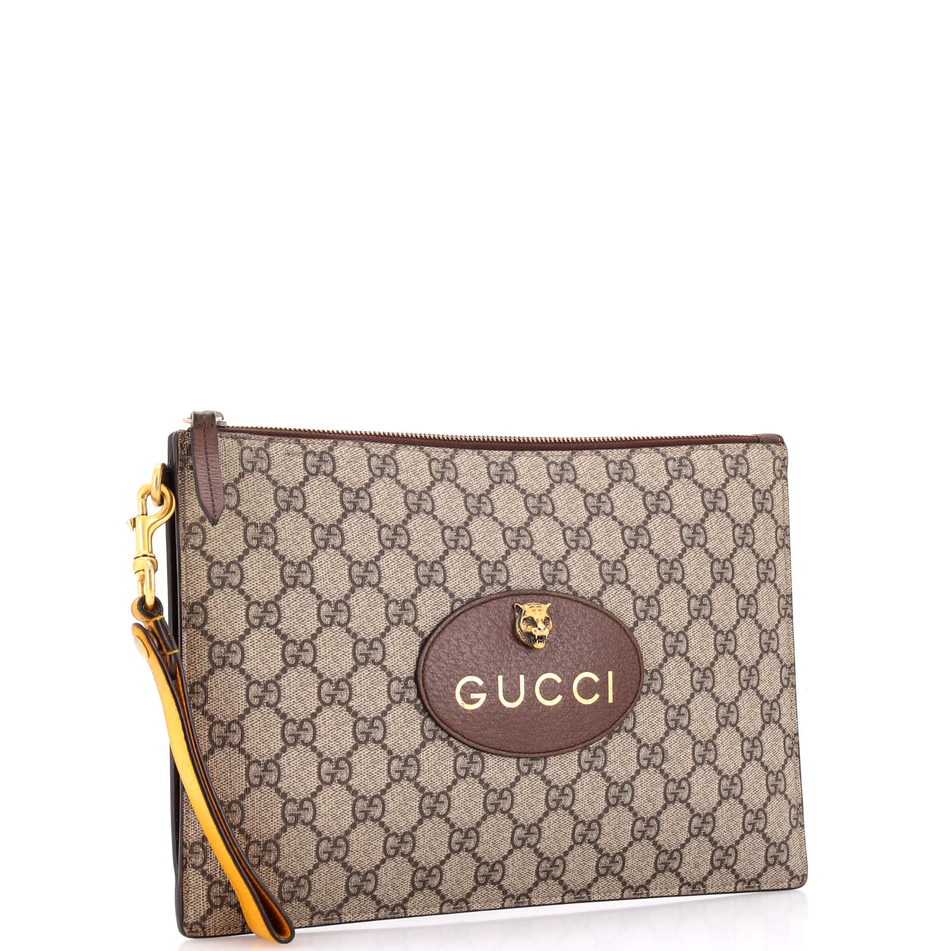 Neo Vintage Wristlet Pouch GG Coated Canvas