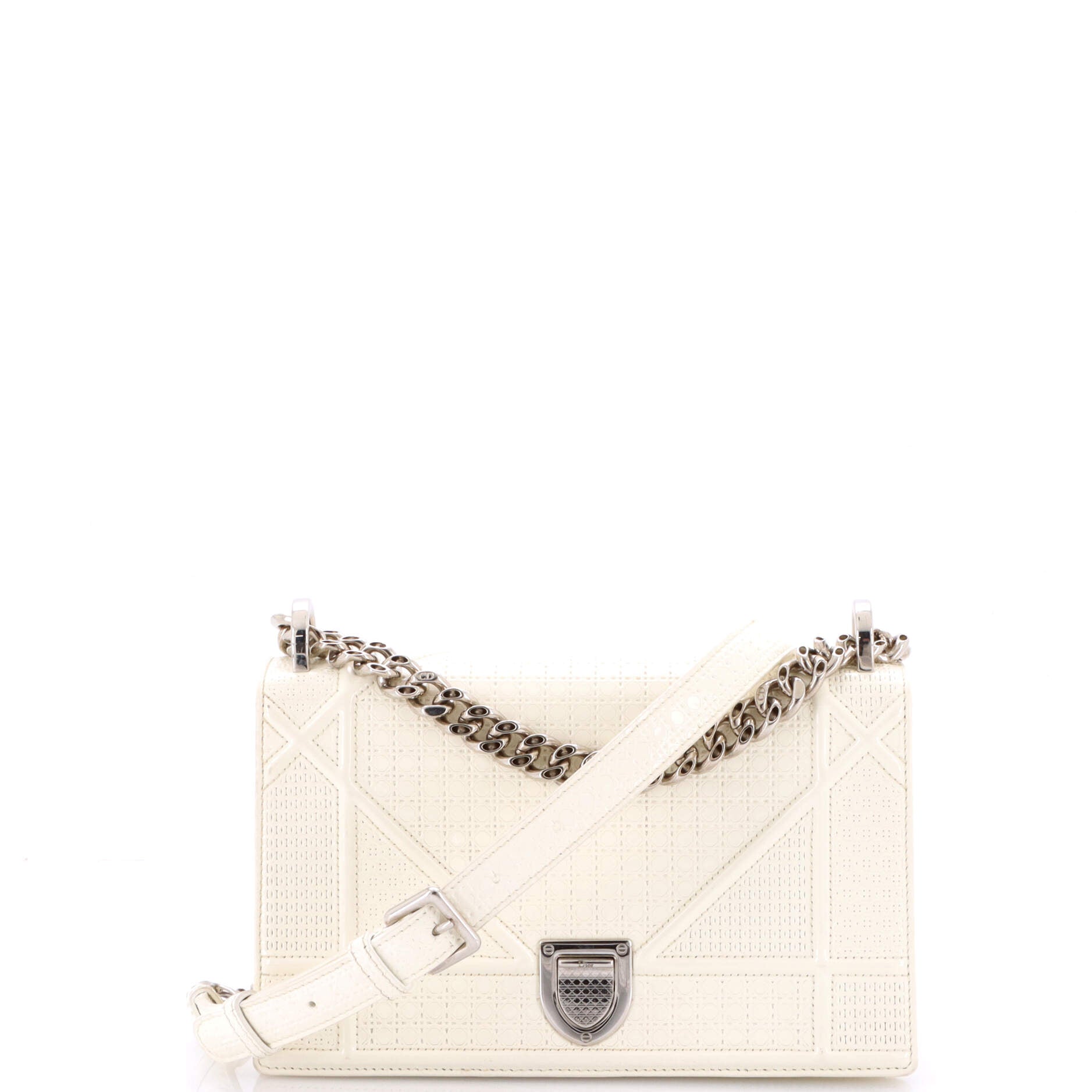 Diorama Flap Bag Cannage Embossed Calfskin Small