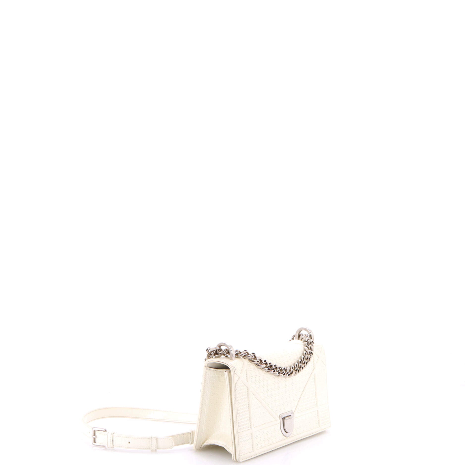 Diorama Flap Bag Cannage Embossed Calfskin Small