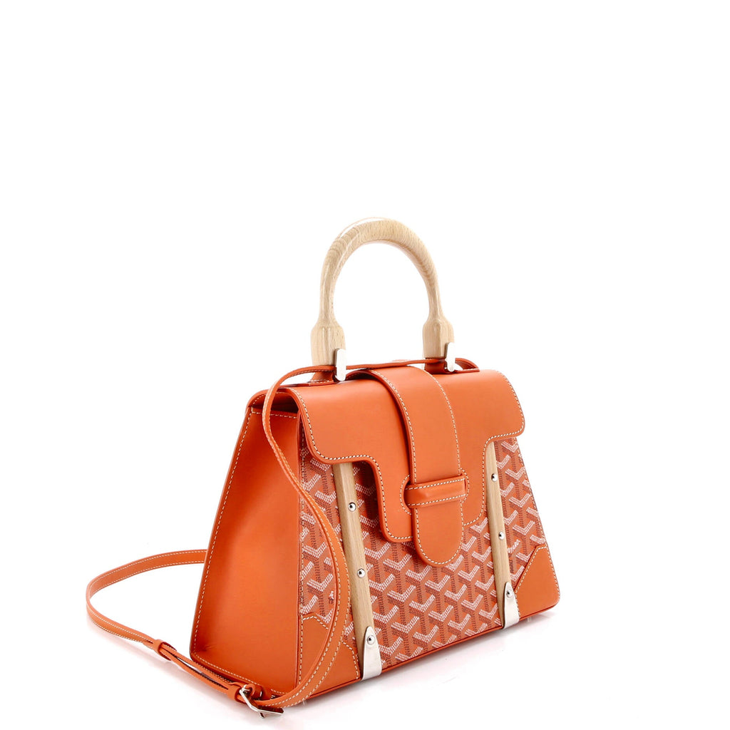 Saigon Top Handle Bag Coated Canvas with Leather PM