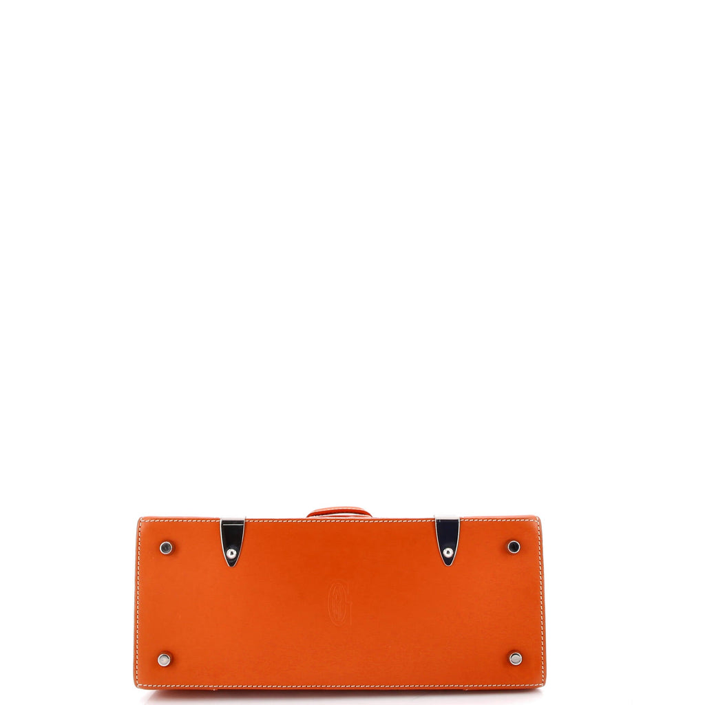 Saigon Top Handle Bag Coated Canvas with Leather PM