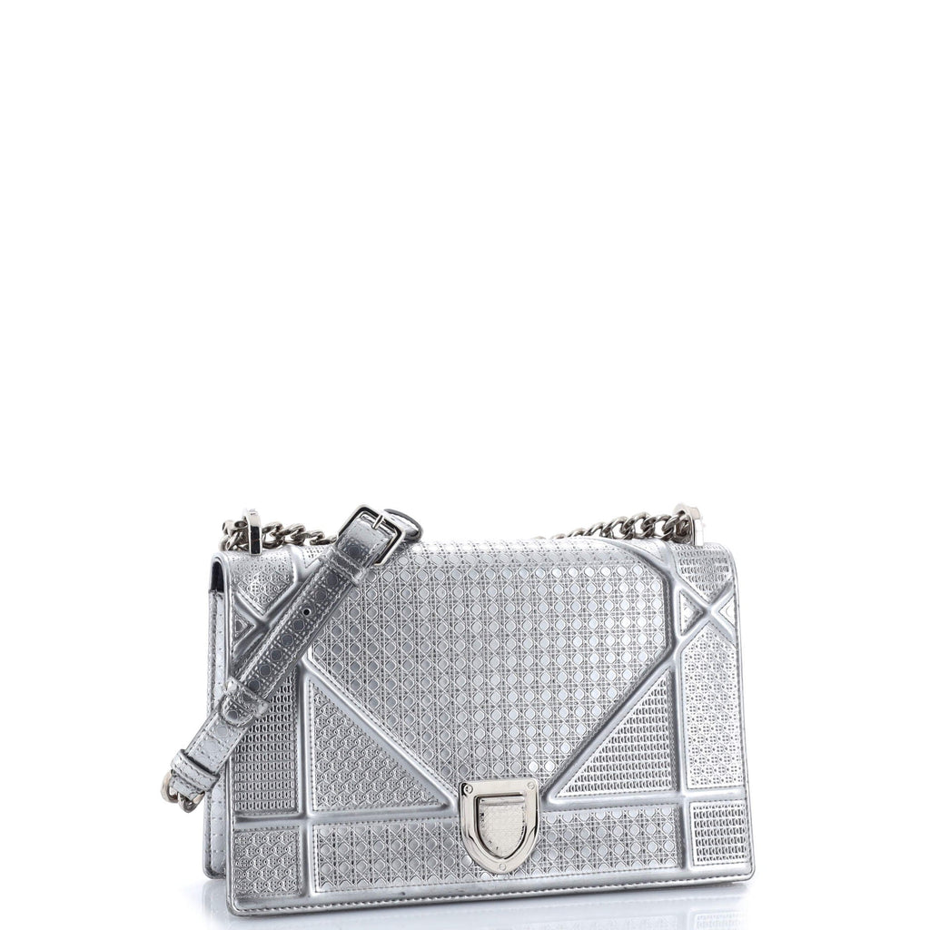 Diorama Flap Bag Cannage Embossed Calfskin Medium