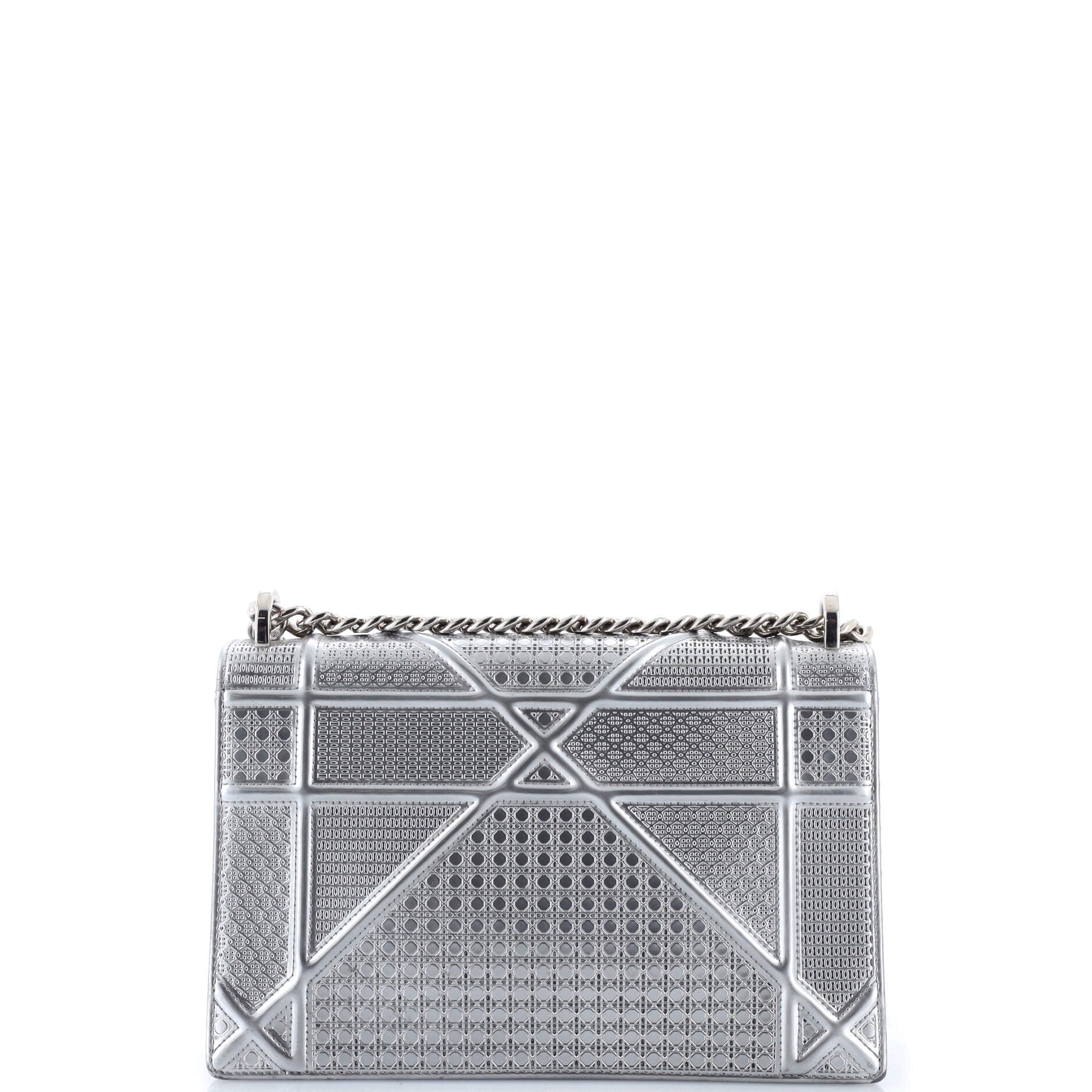 Diorama Flap Bag Cannage Embossed Calfskin Medium