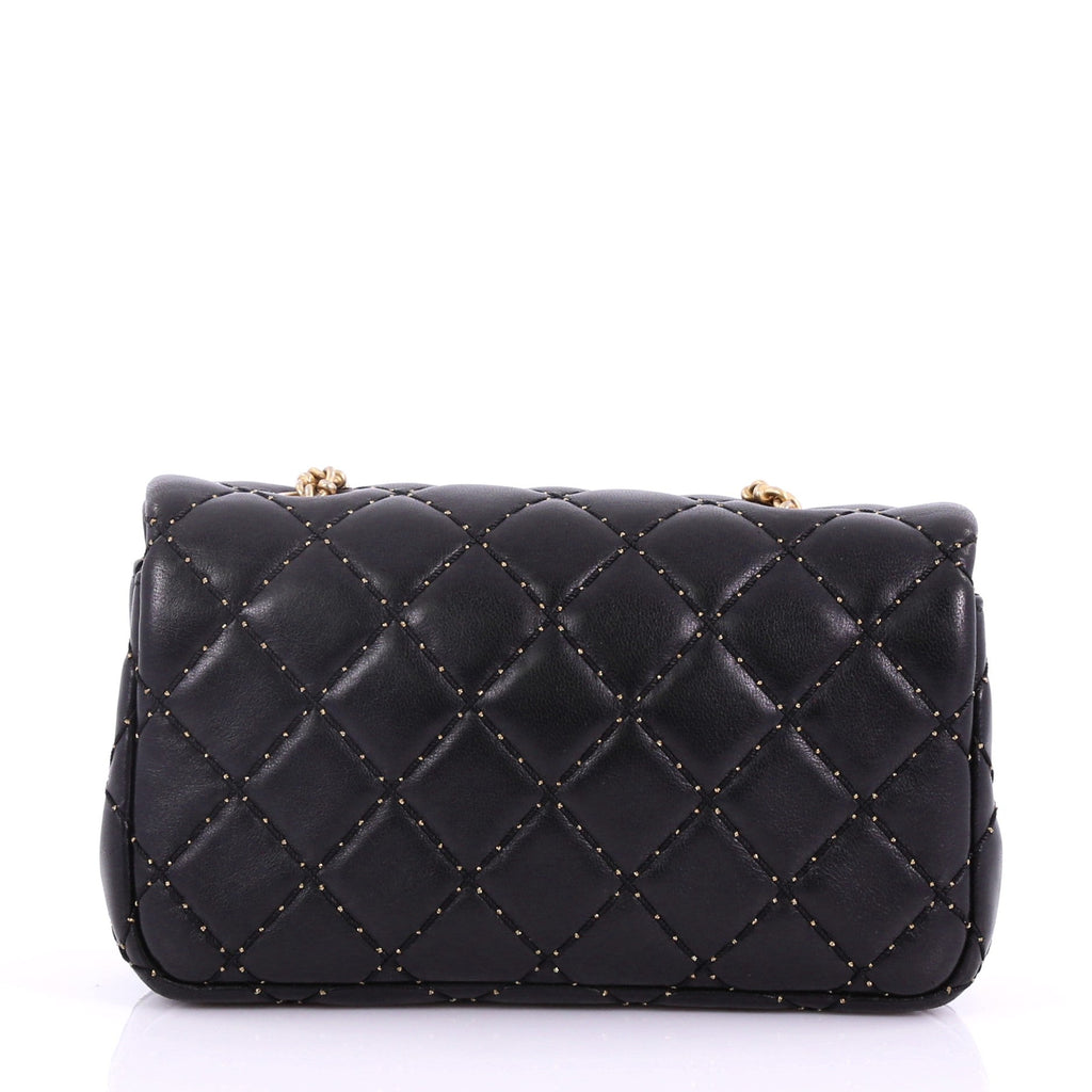 Classic Single Flap Bag Studded Quilted Lambskin Extra Mini