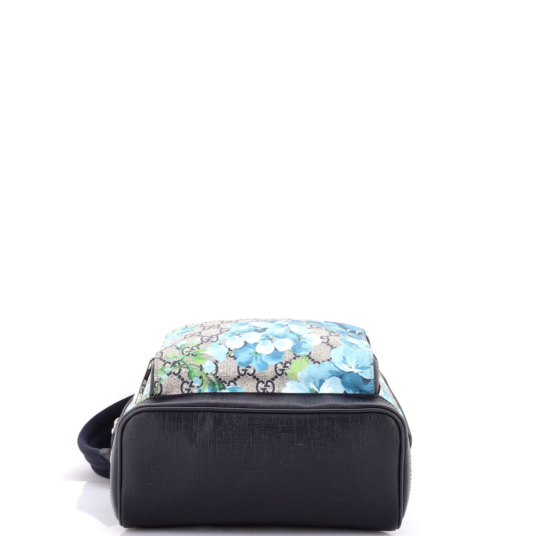 Zip Pocket Backpack Blooms Print GG Coated Canvas Small