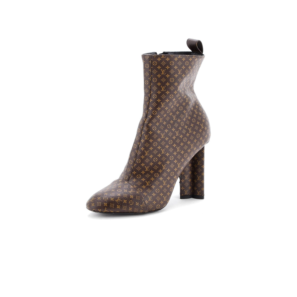 Women's Silhouette Ankle Boots Nano Monogram Canvas