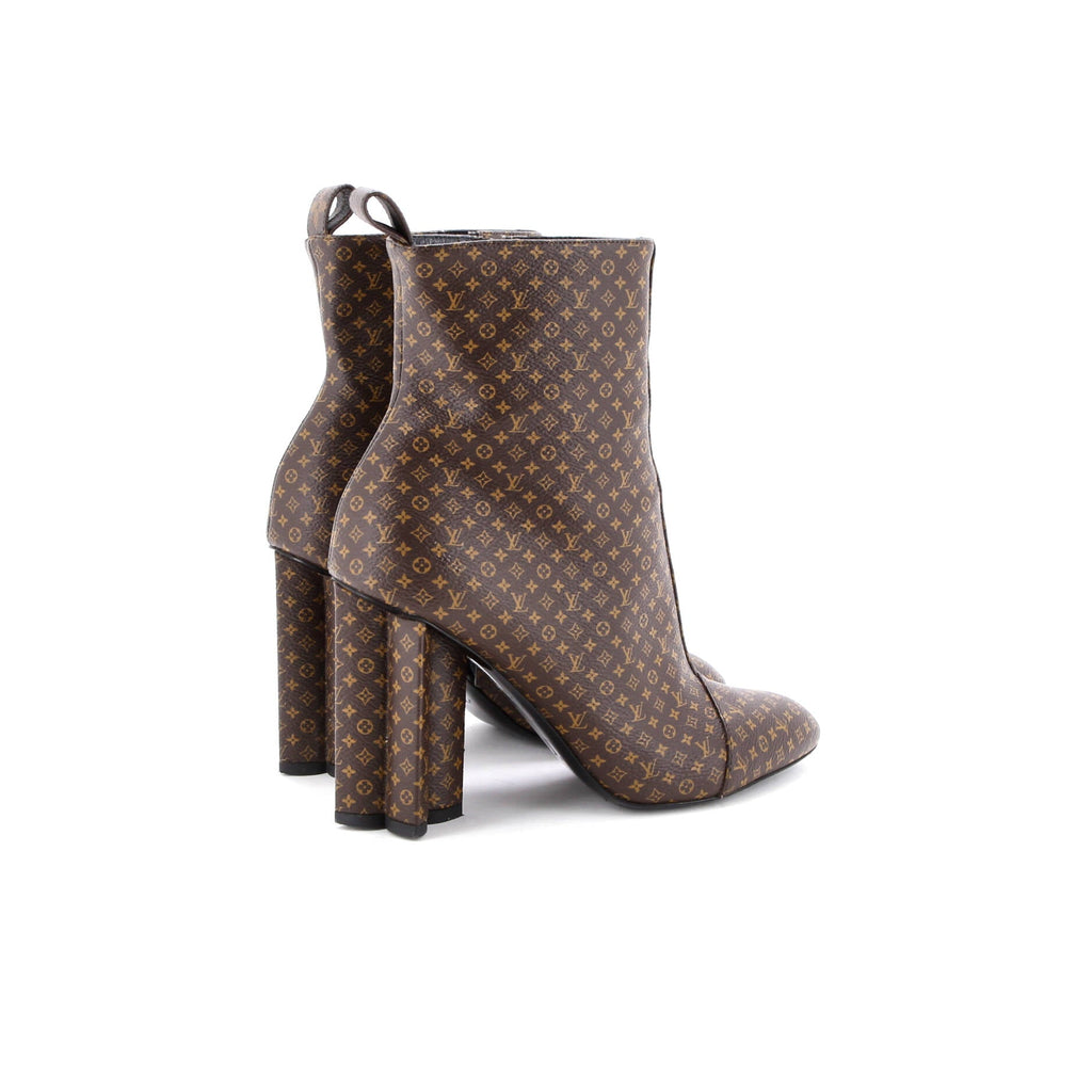 Women's Silhouette Ankle Boots Nano Monogram Canvas