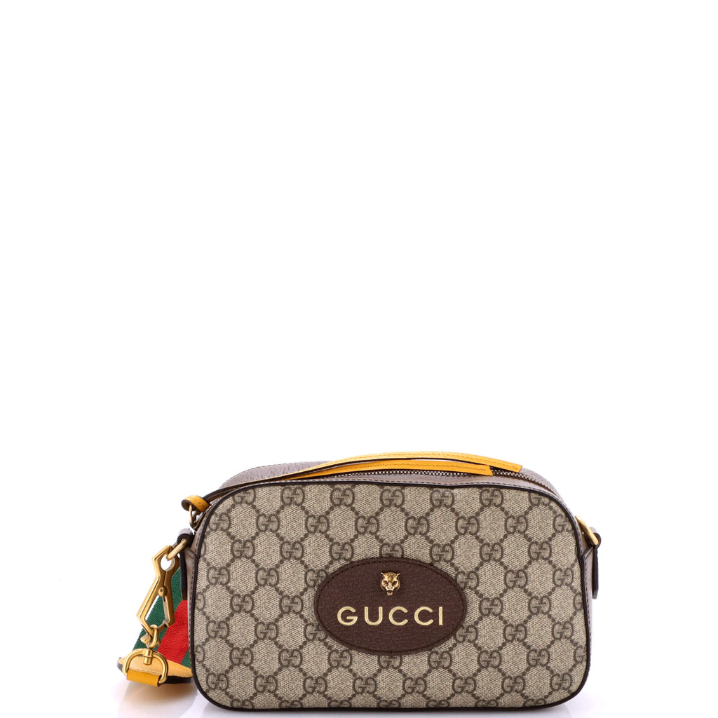 Neo Vintage Camera Messenger Bag GG Coated Canvas