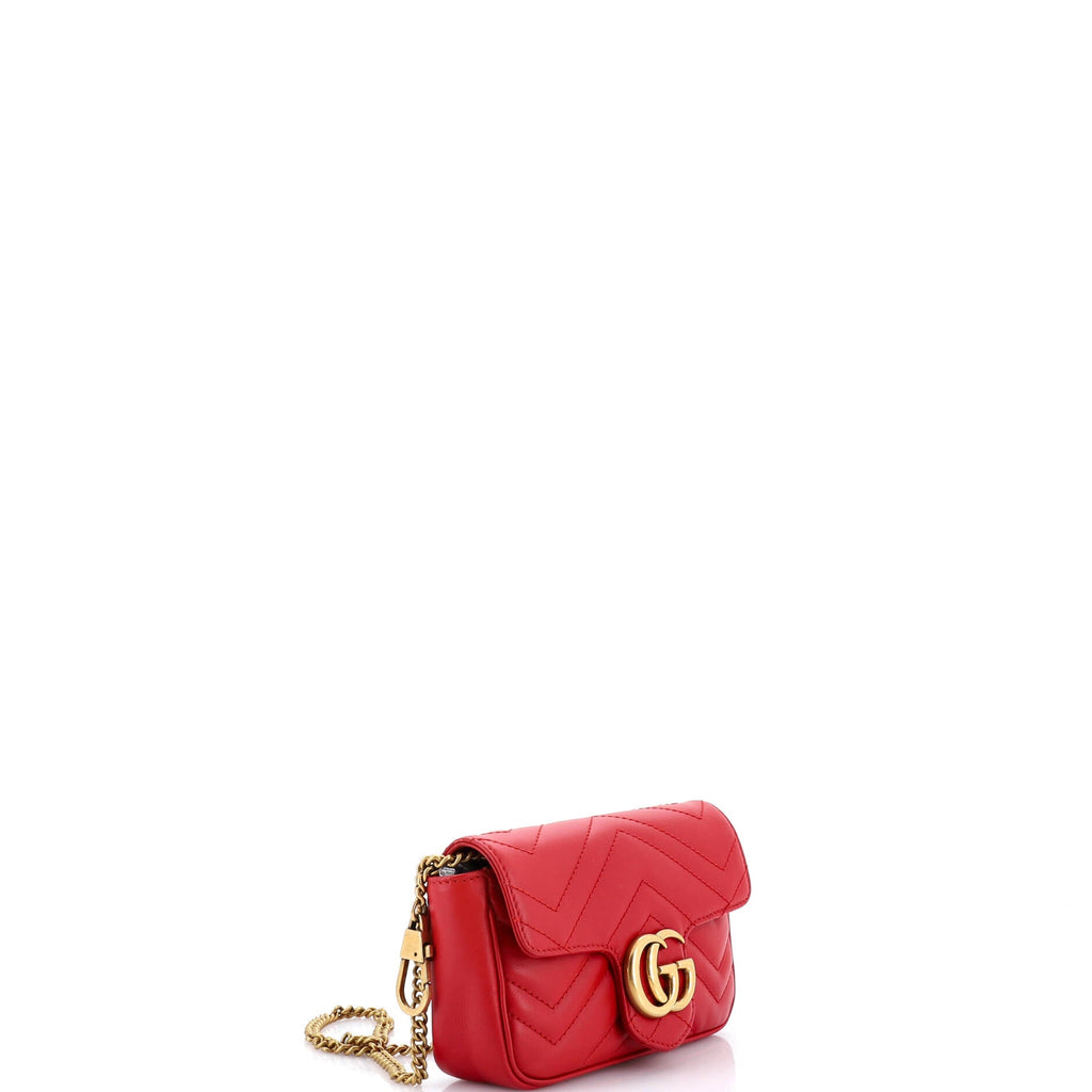 GG Marmont Flap Bag Matelasse Leather Super Mini