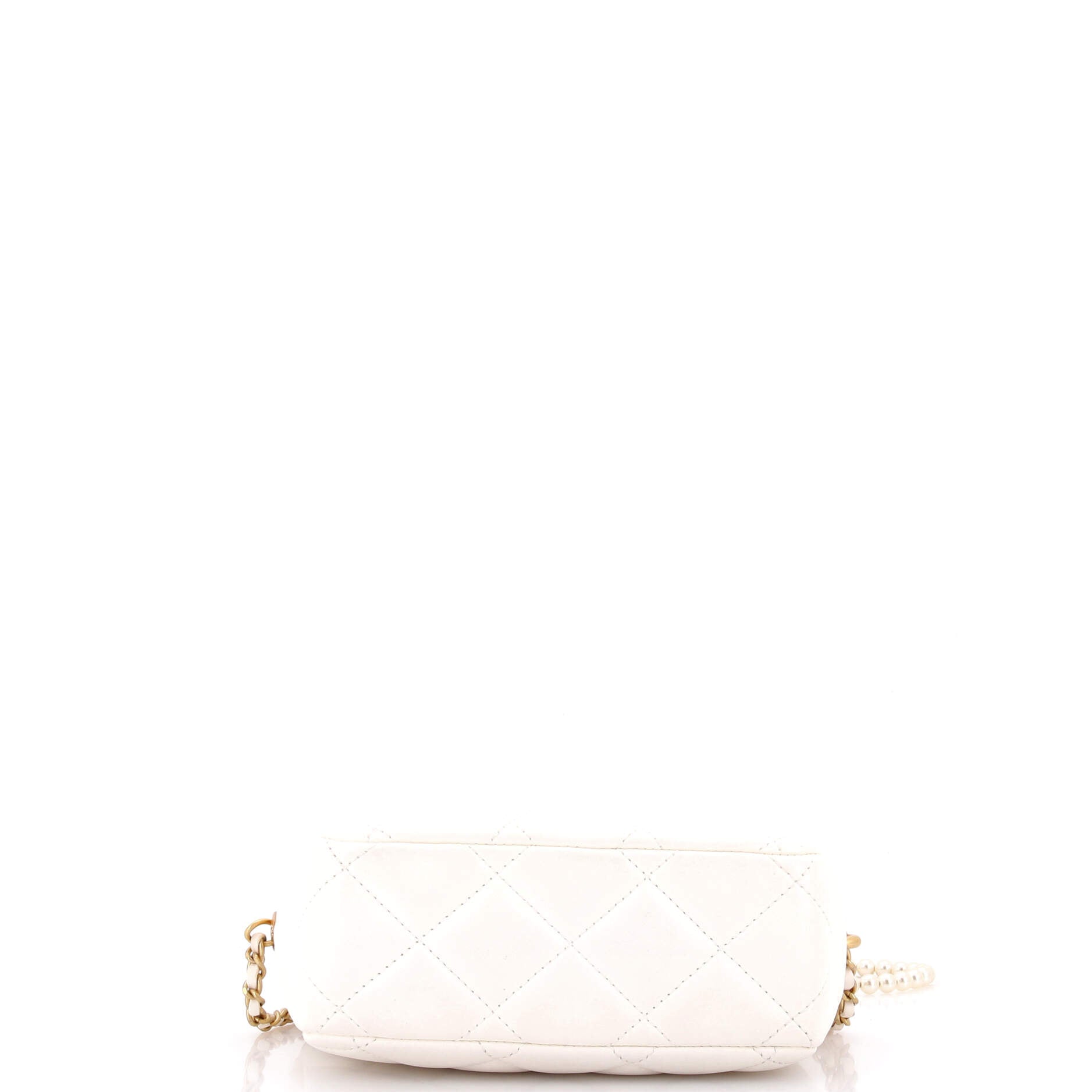 My Perfect Adjustable Chain Camera Bag Quilted Lambskin with Pearls Small