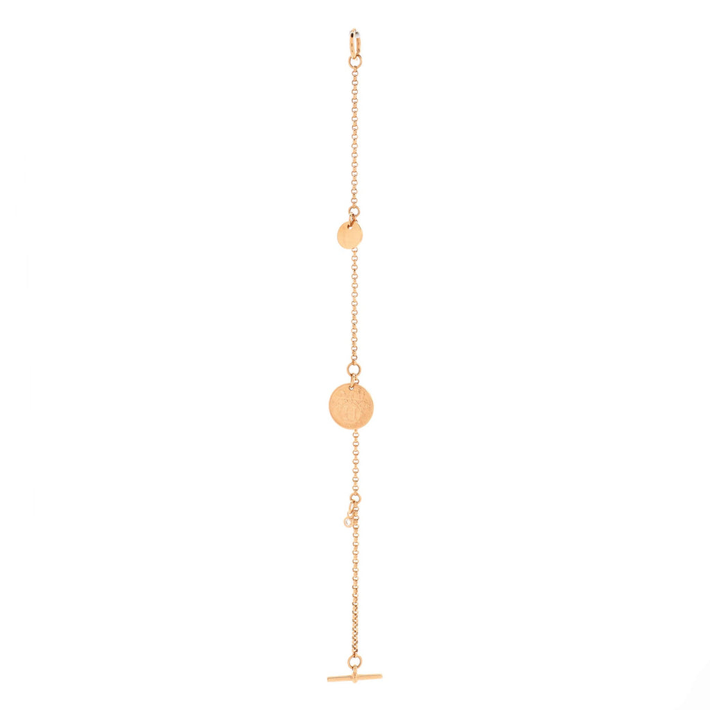 Ex-Libris Bracelet 18K Rose Gold with Diamond Small