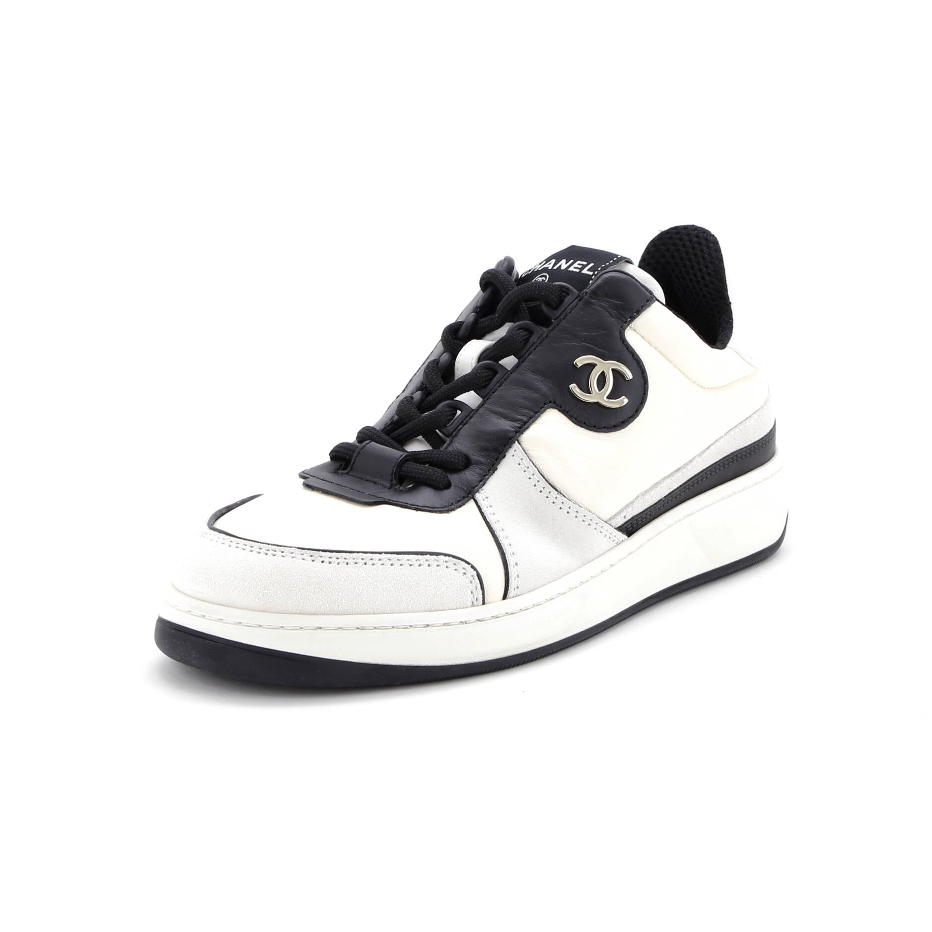 Women's CC Low-Top Sneakers Suede and Leather