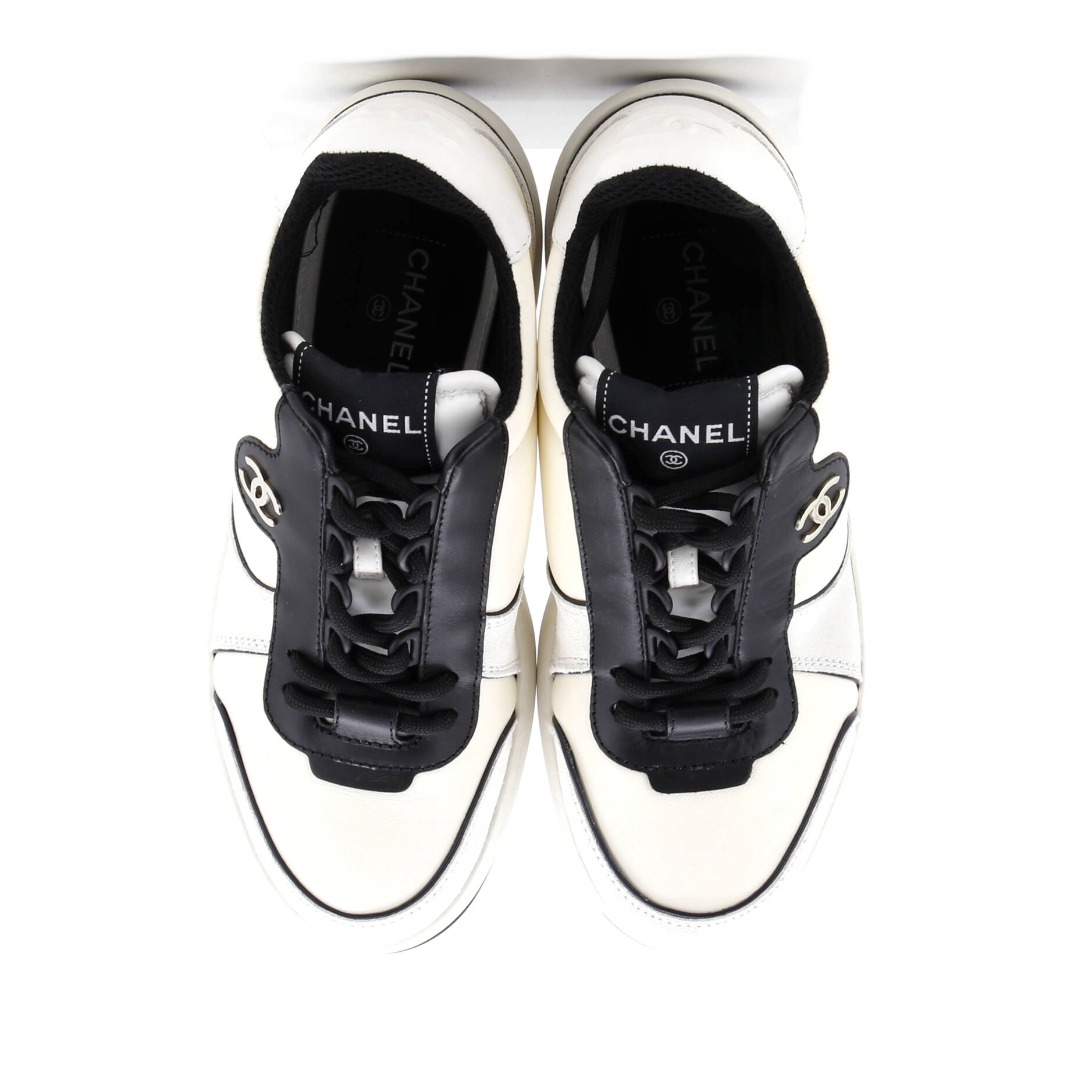Women's CC Low-Top Sneakers Suede and Leather