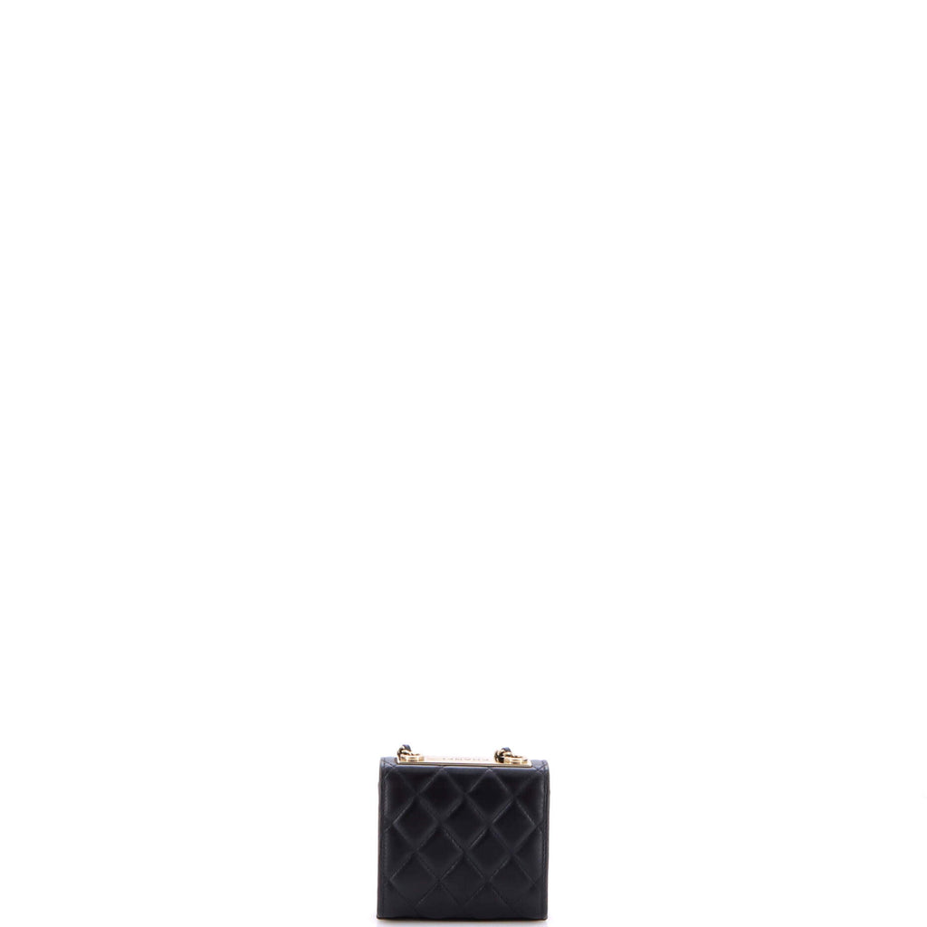 Trendy CC Clutch with Chain Quilted Lambskin Small