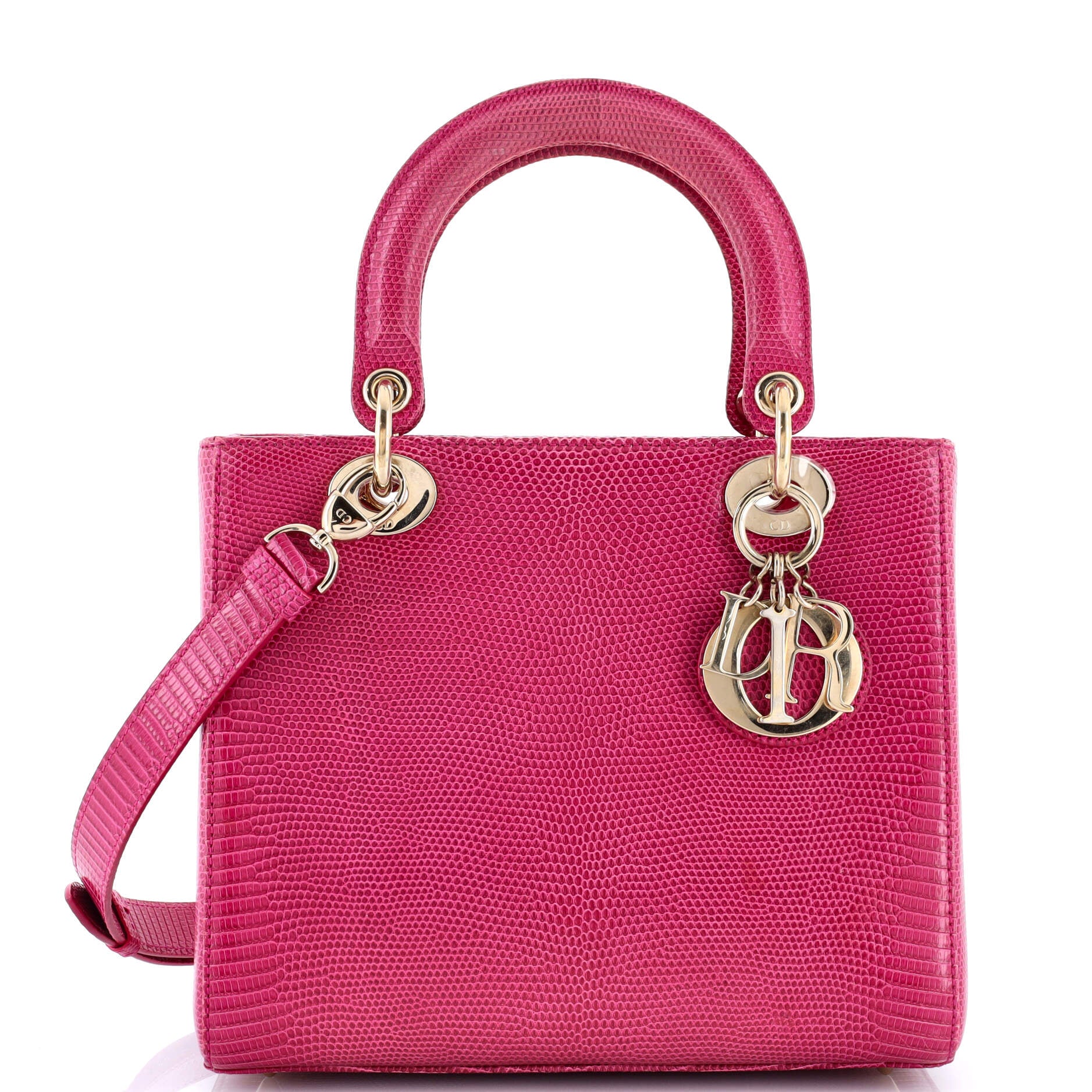 Lady Dior Bag Lizard Medium